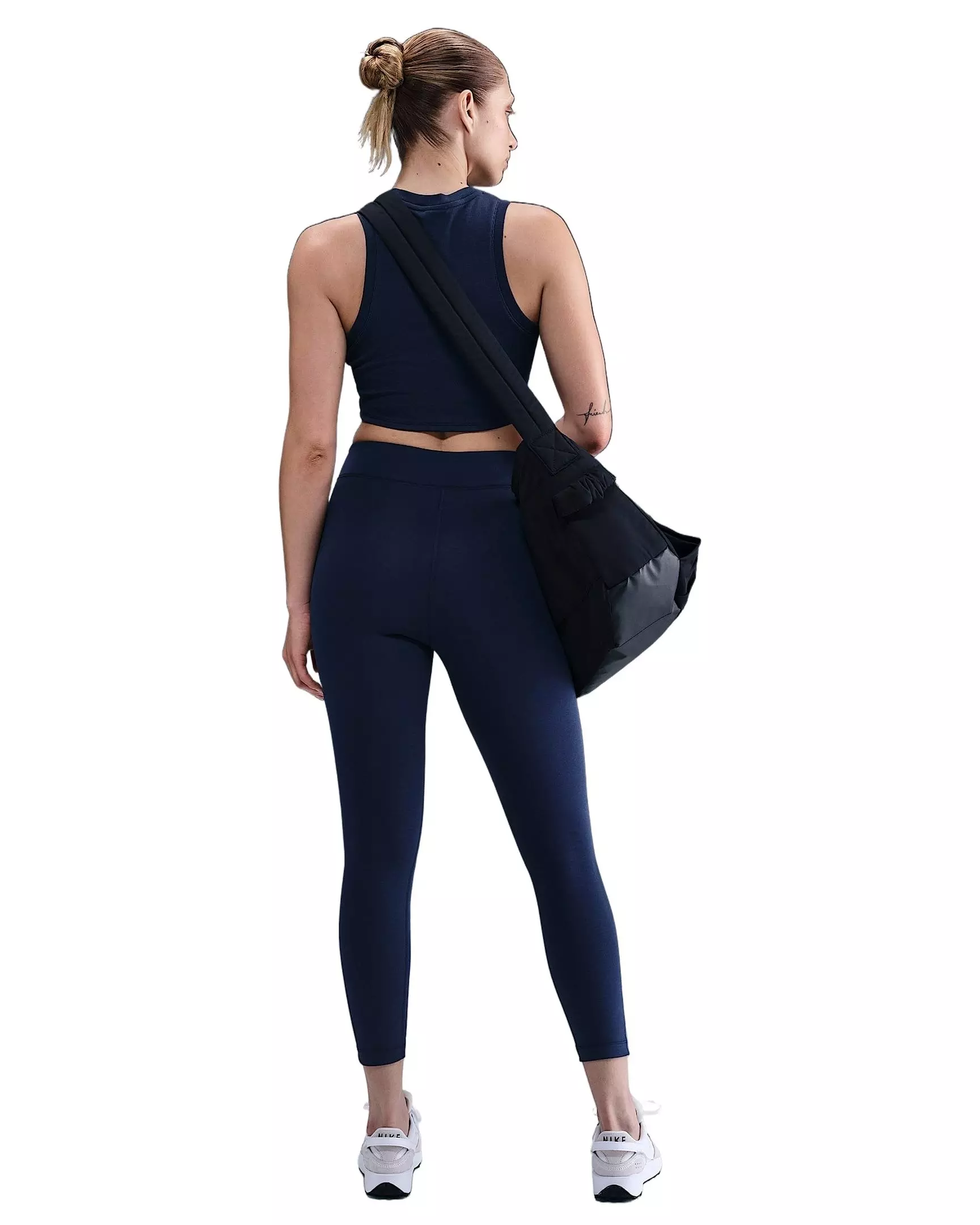 Nike Women's Sportswear Classic High-Waisted 7/8 Leggings -Navy - NAVY