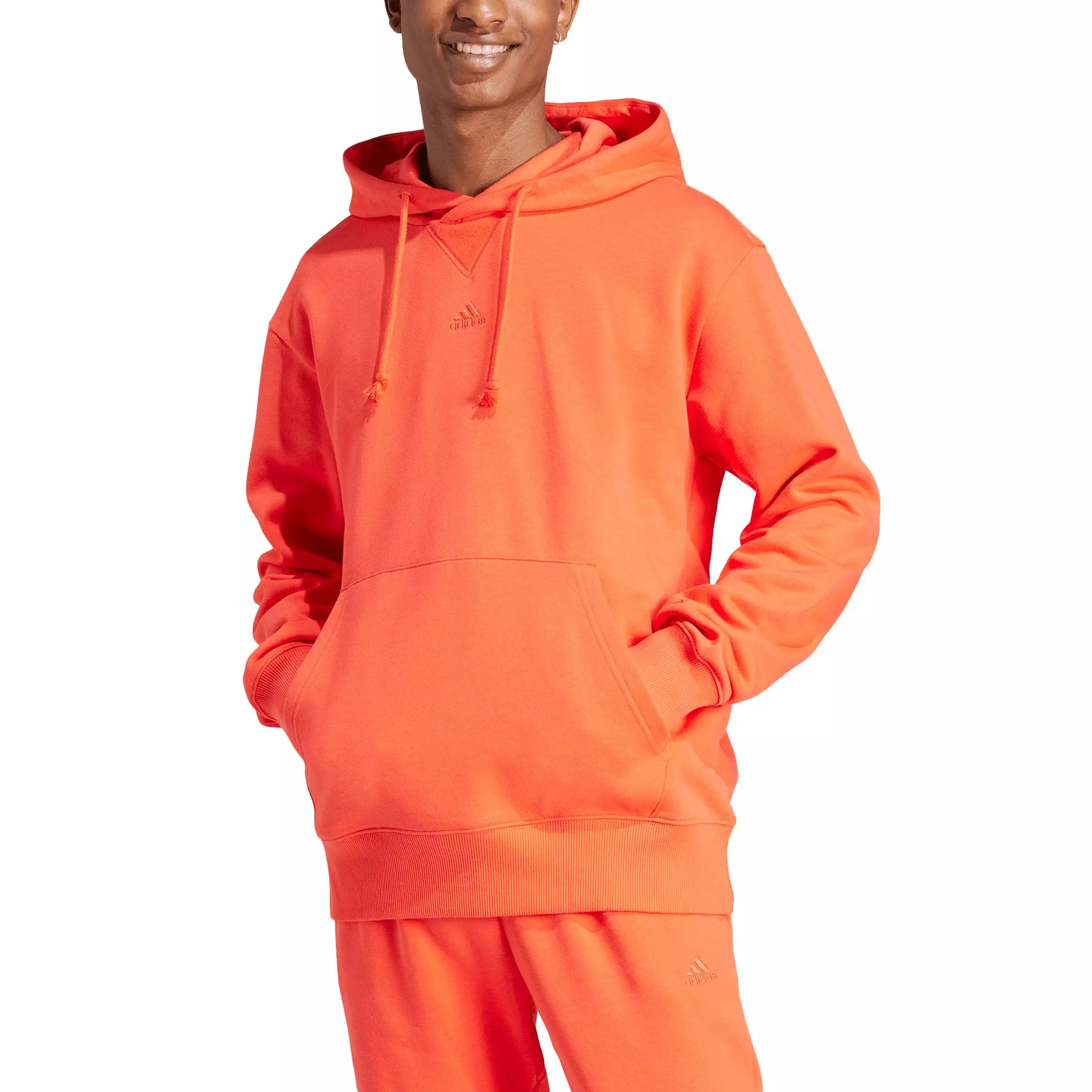 adidas Men's ALL SZN Fleece Hoodie - Orange - ORANGE