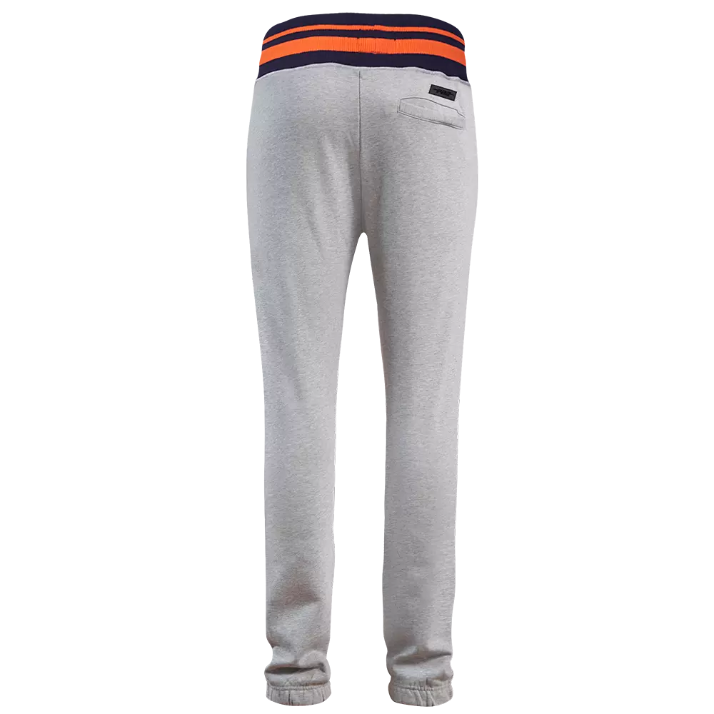 Pro Standard Men's MLB Detroit Tigers Mashup Rib Sweatpants - Grey/Navy - GREY/NAVY