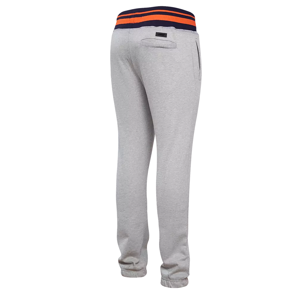Pro Standard Men's MLB Detroit Tigers Mashup Rib Sweatpants - Grey/Navy - GREY/NAVY