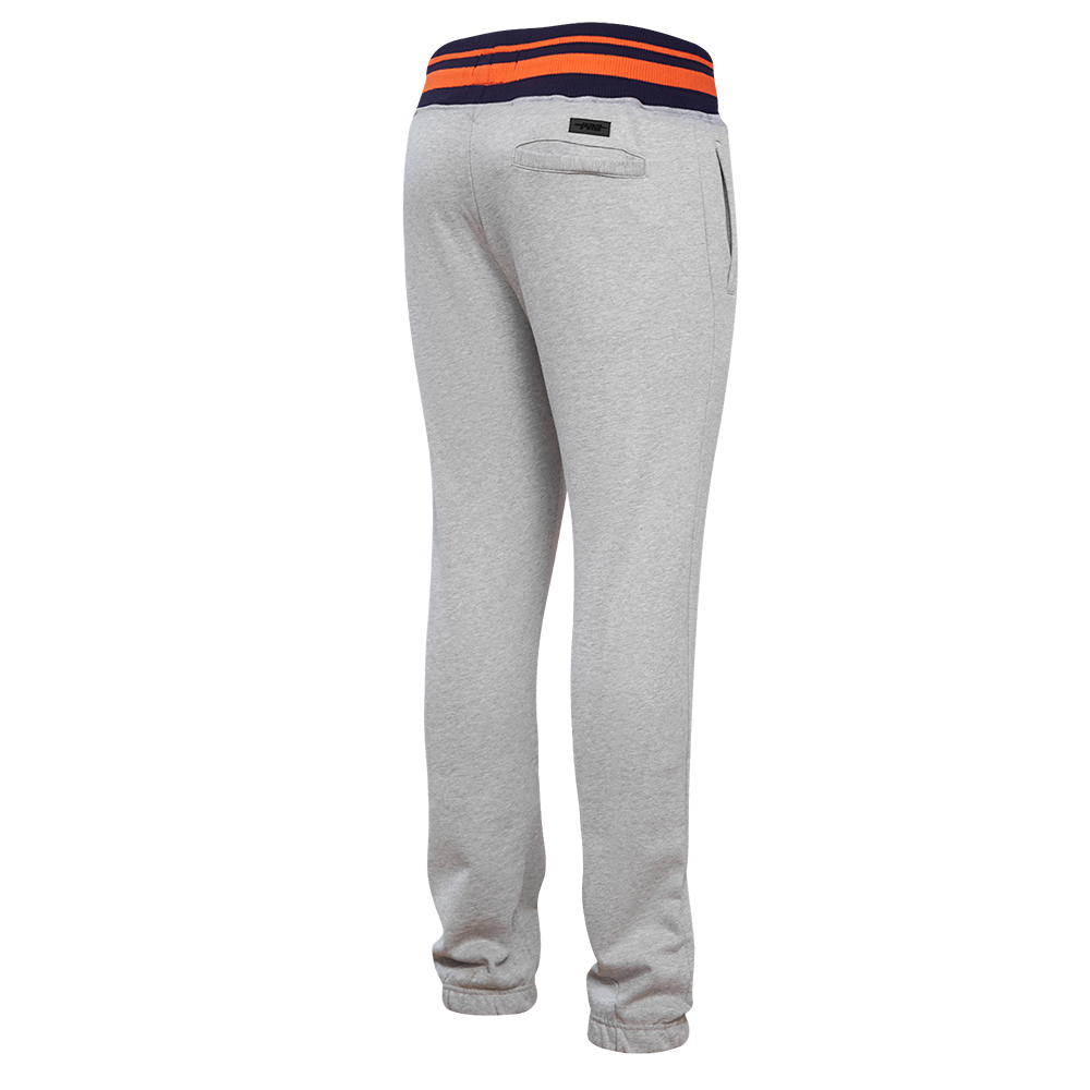 Pro Standard Men's MLB Detroit Tigers Mashup Rib Sweatpants -Grey/Navy - GREY/NAVY Thumbnail View 4