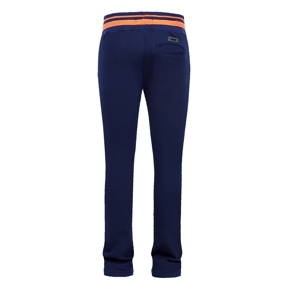 Pro Standard Men's MLB Detroit Tigers Mashup Rib Sweatpants - Navy/Orange - NAVY/ORANGE Thumbnail View 2