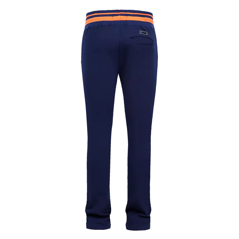 Pro Standard Men's MLB Detroit Tigers Mashup Rib Sweatpants - Navy/Orange - NAVY/ORANGE