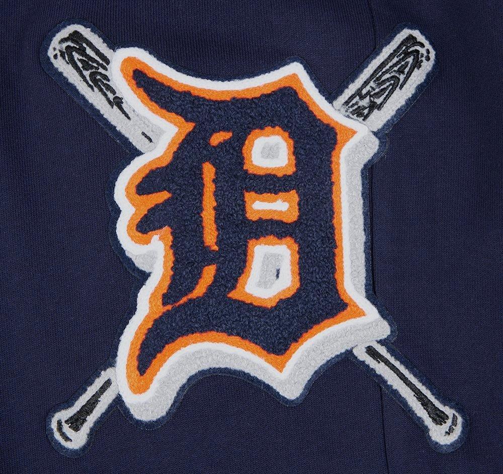 Pro Standard Men's MLB Detroit Tigers Mashup Rib Sweatpants - Navy/Orange - NAVY/ORANGE Thumbnail View 5