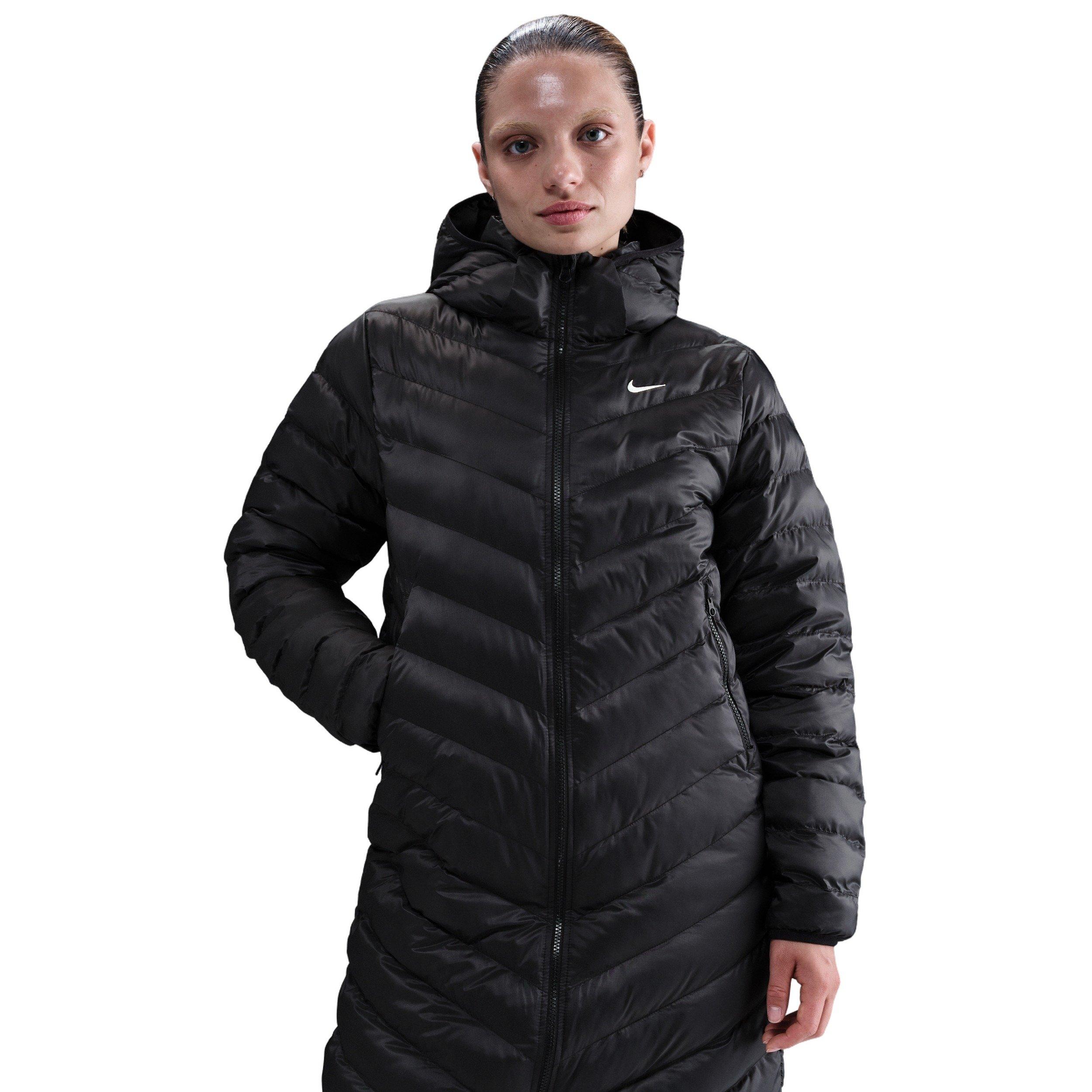 Nike Women's Sportswear Windpuffer Therma-FIT Hooded Parka -Black - BLACK Thumbnail View 1
