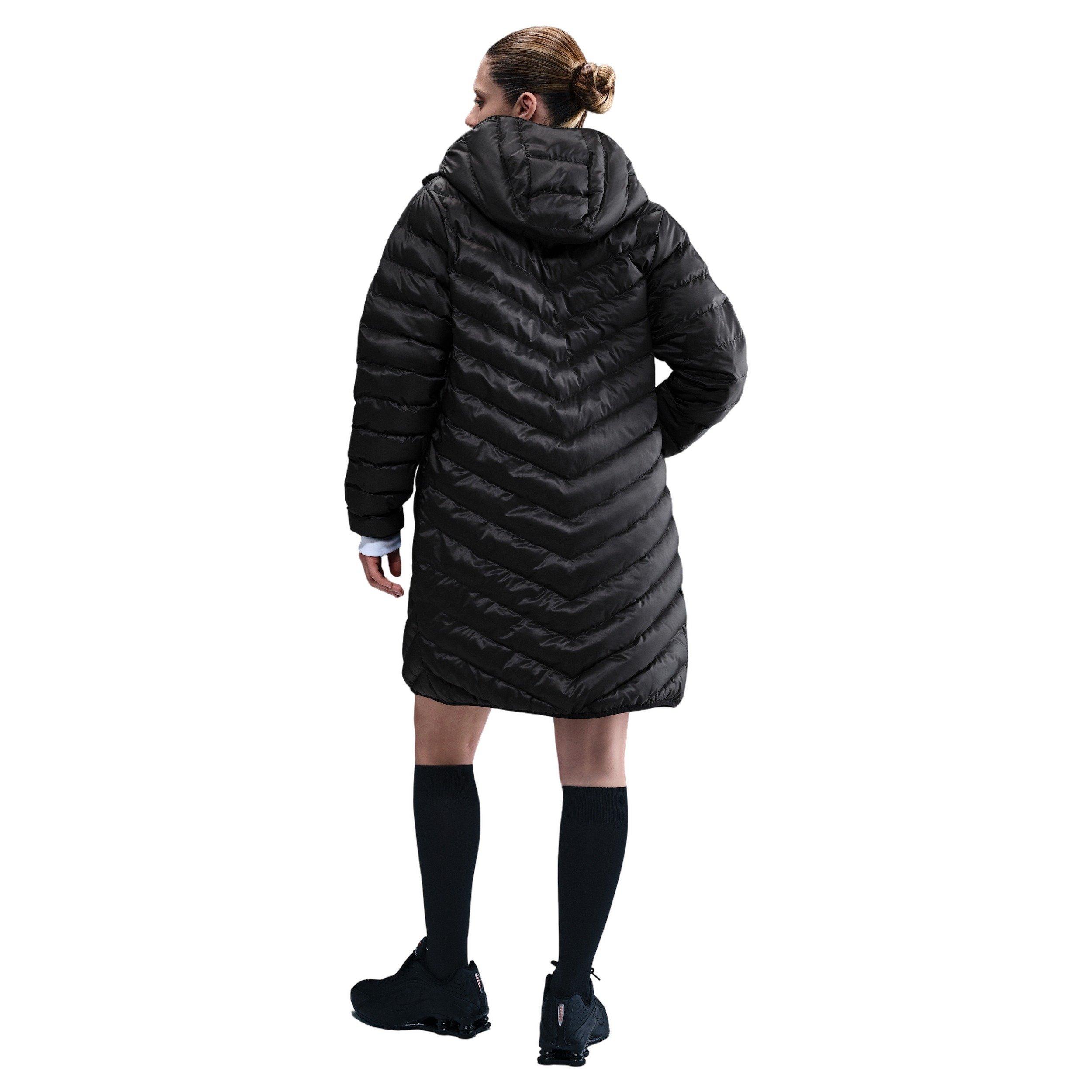 Nike Women's Sportswear Windpuffer Therma-FIT Hooded Parka -Black - BLACK Thumbnail View 2