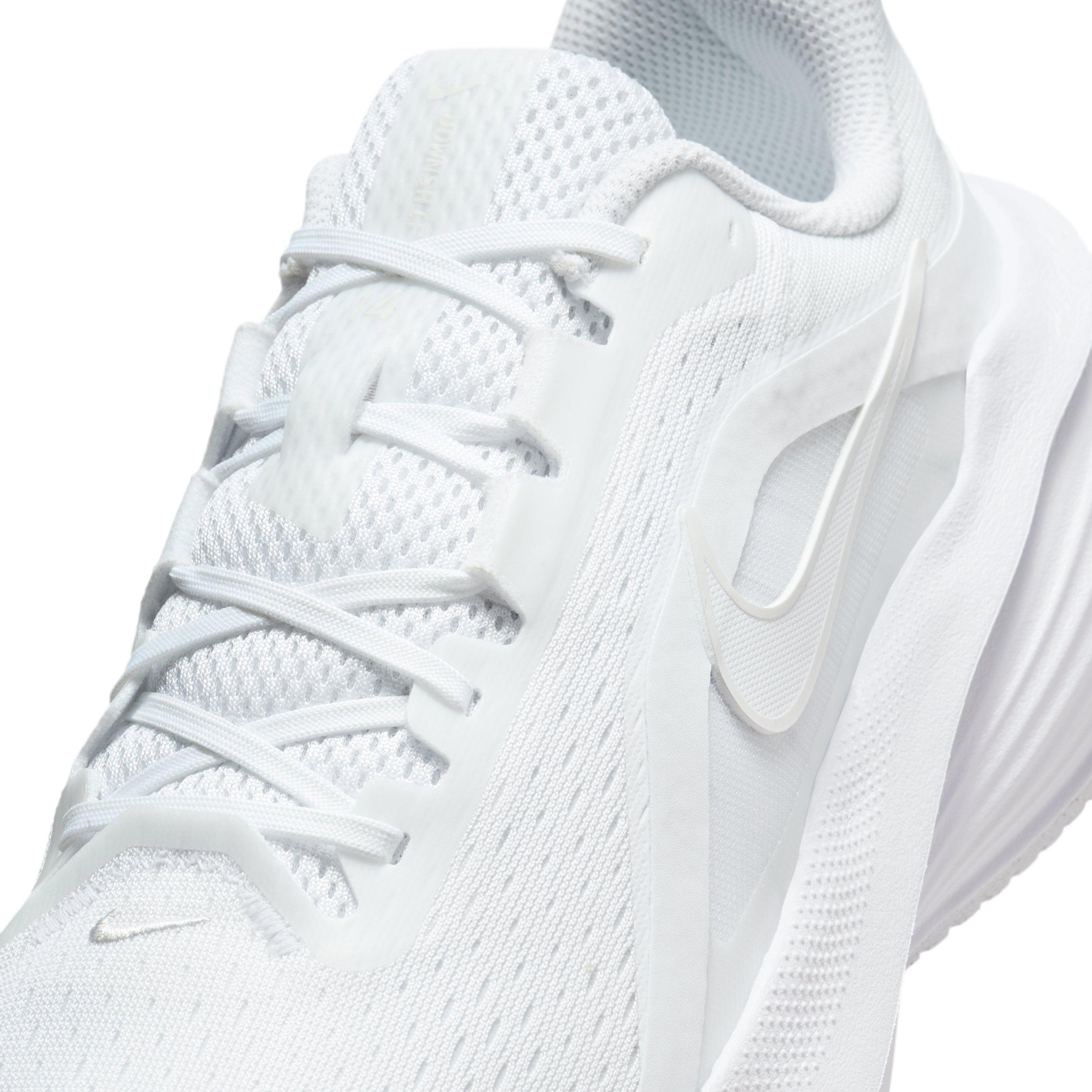 Nike Downshifter 14 "White/White" Men's Running Shoe - WHITE/WHITE Thumbnail View 7