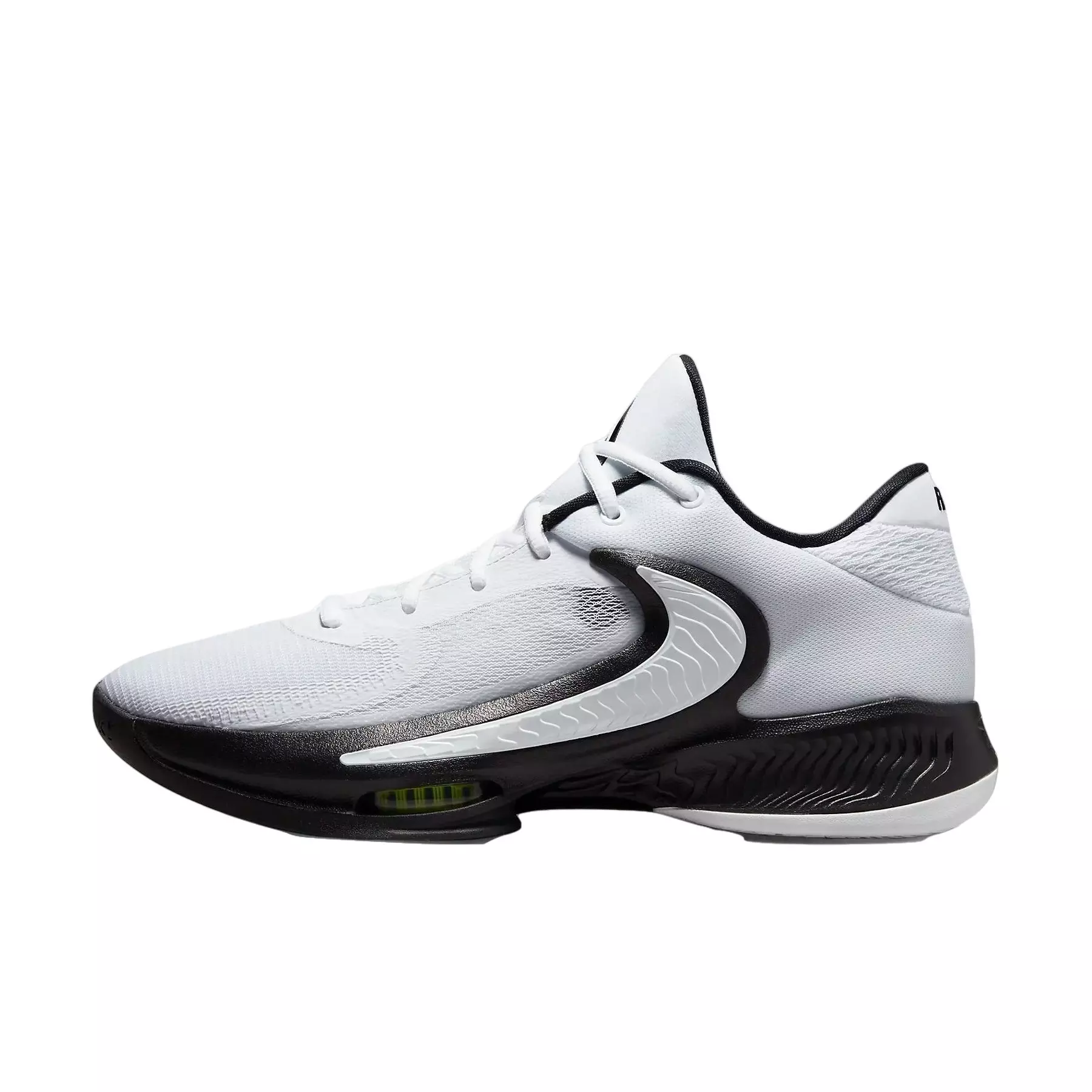 Nike Zoom Freak 4 (Team) "White/White/Black" Men's Basketball Shoe - WHITE/WHITE/BLACK