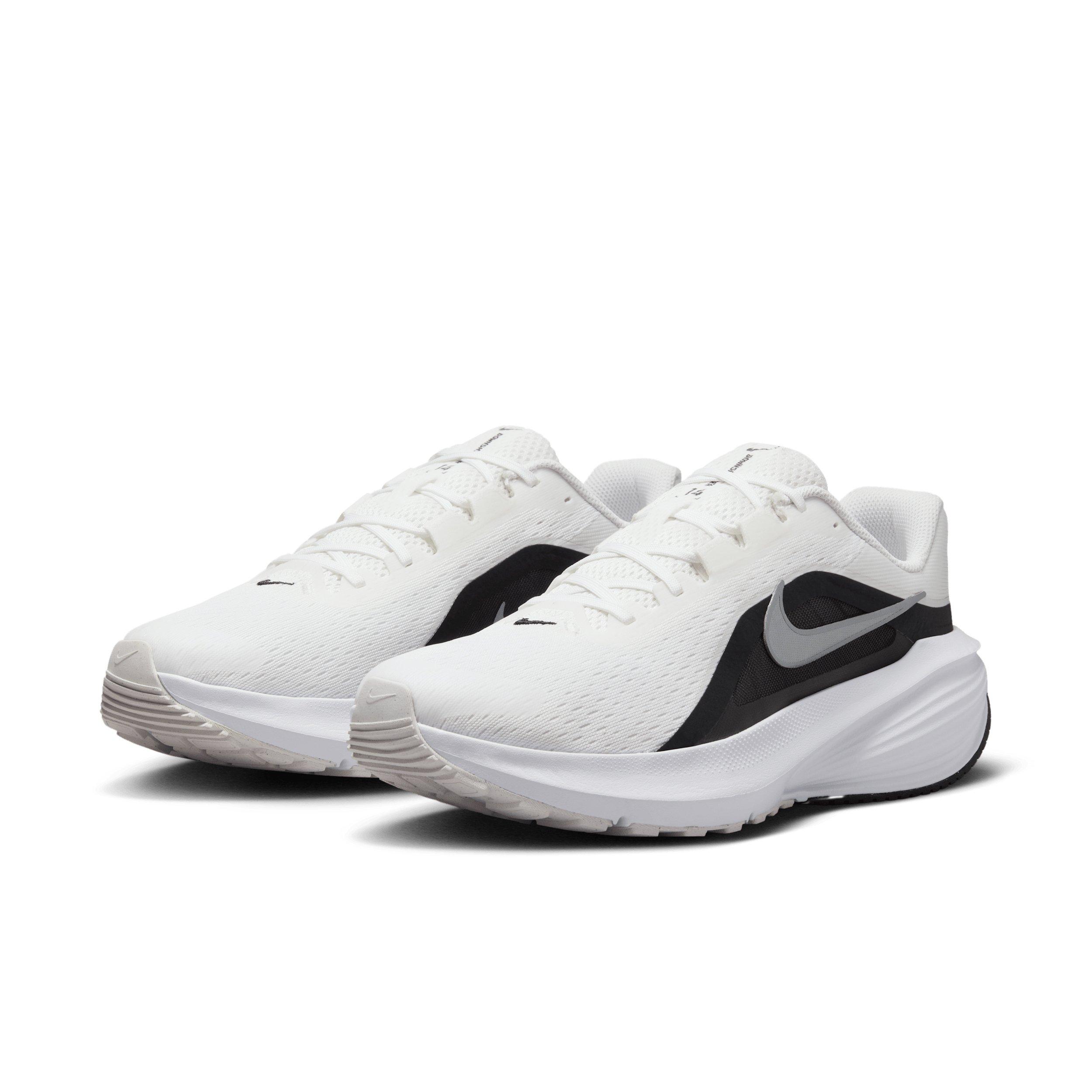 Nike Downshifter 14 "Summit White/Black/White/Metallic Silver" Men's Running Shoe - WHITE/BLACK/WHITE/SILVER Thumbnail View 3