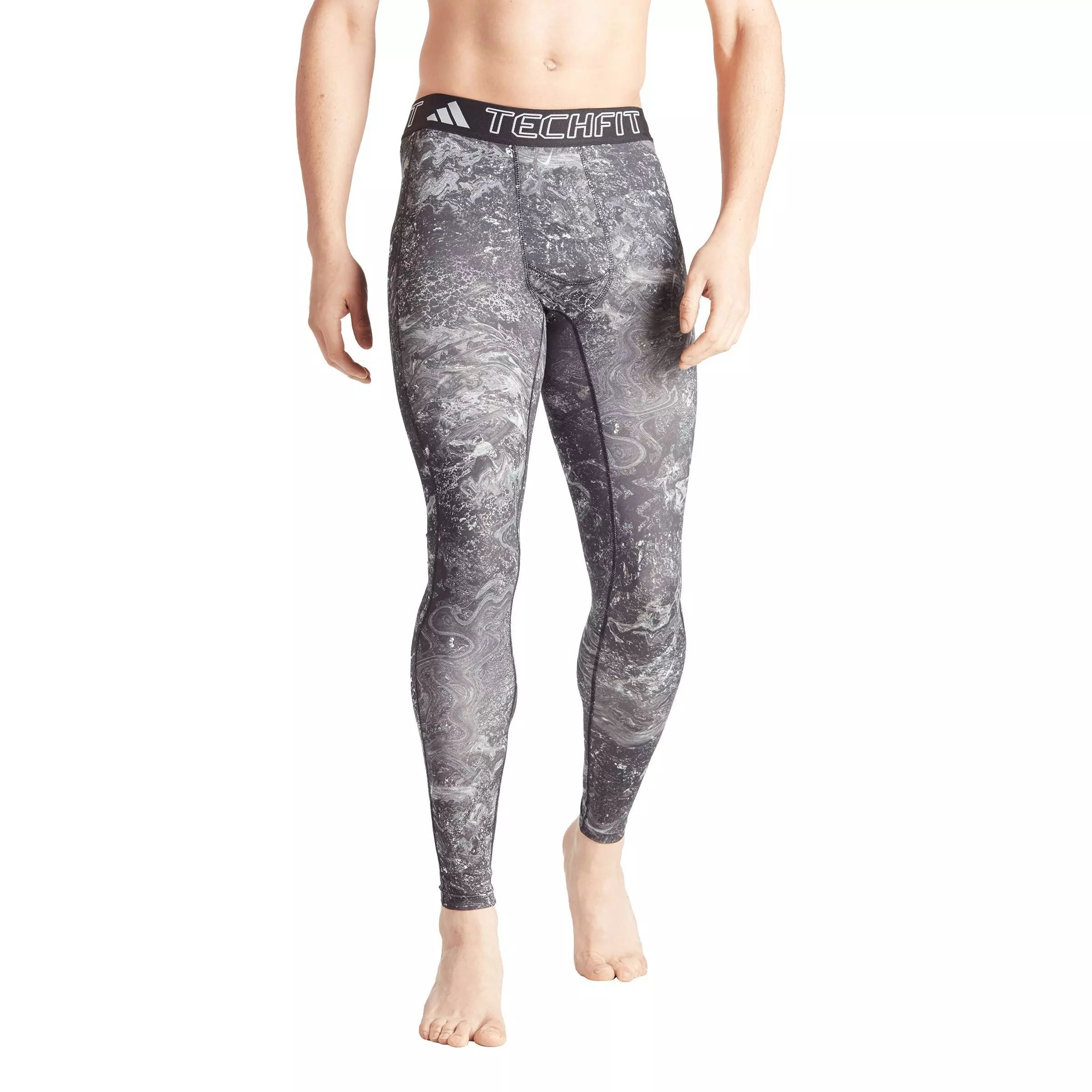 adidas Men's Techfit Training Leggings -Black - Hibbett