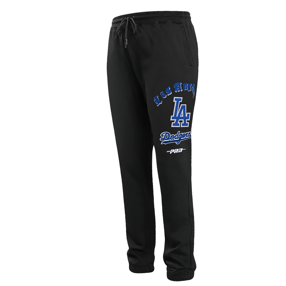 Pro Standard Men's MLB Los Angeles Dodgers Old English Sweatpants Black - BLACK Thumbnail View 3