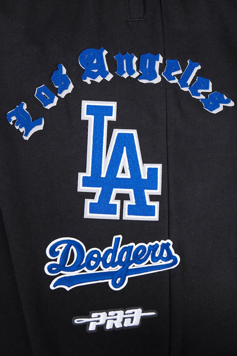 Pro Standard Men's MLB Los Angeles Dodgers Old English Sweatpants Black - BLACK Thumbnail View 5