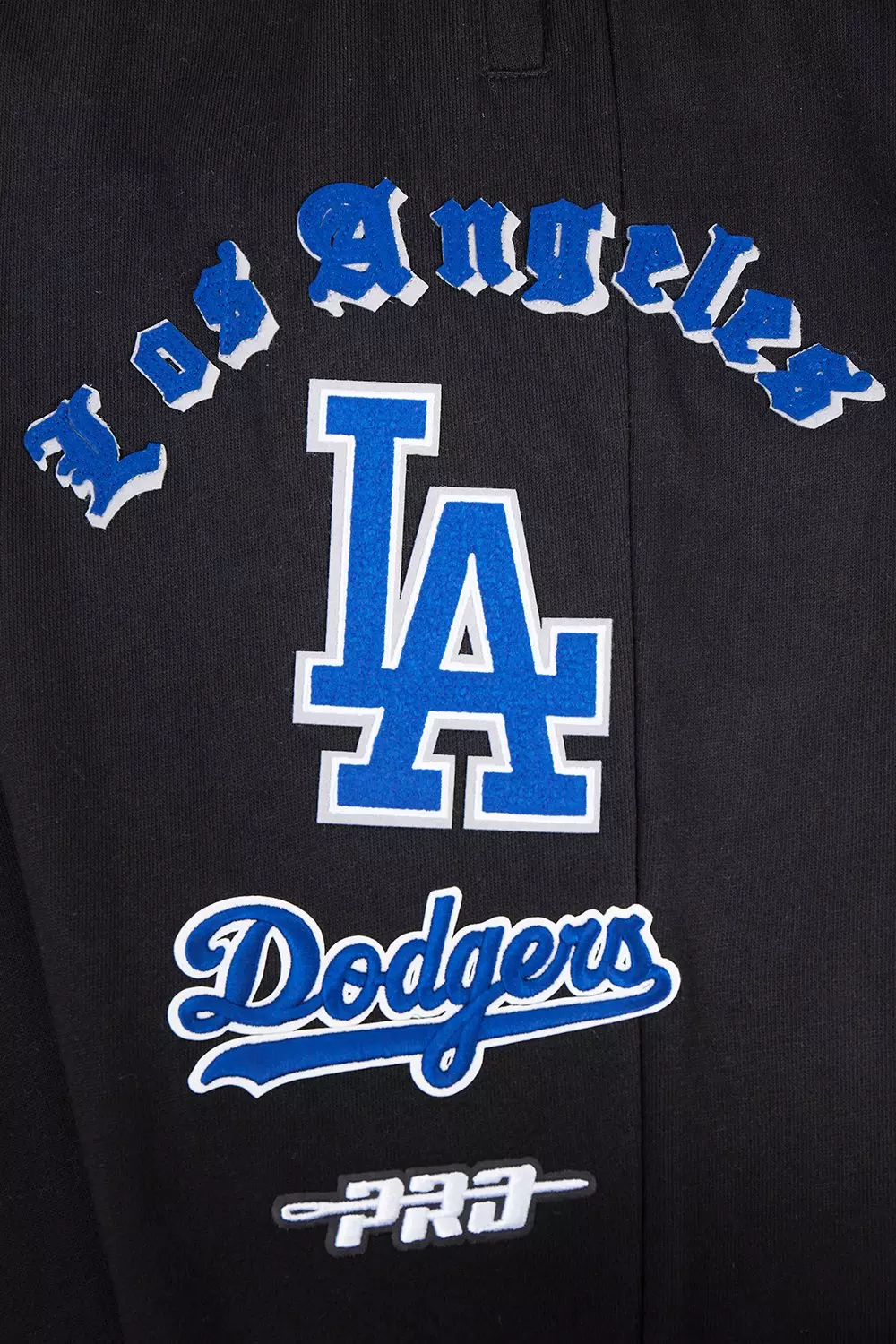 Pro Standard Men's MLB Los Angeles Dodgers Old English Sweatpants Black - BLACK