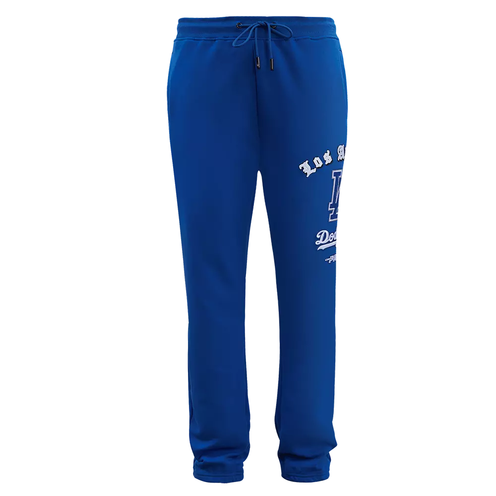 Pro Standard Men's MLB Los Angeles Dodgers Old English Sweatpants - Blue - BLUE
