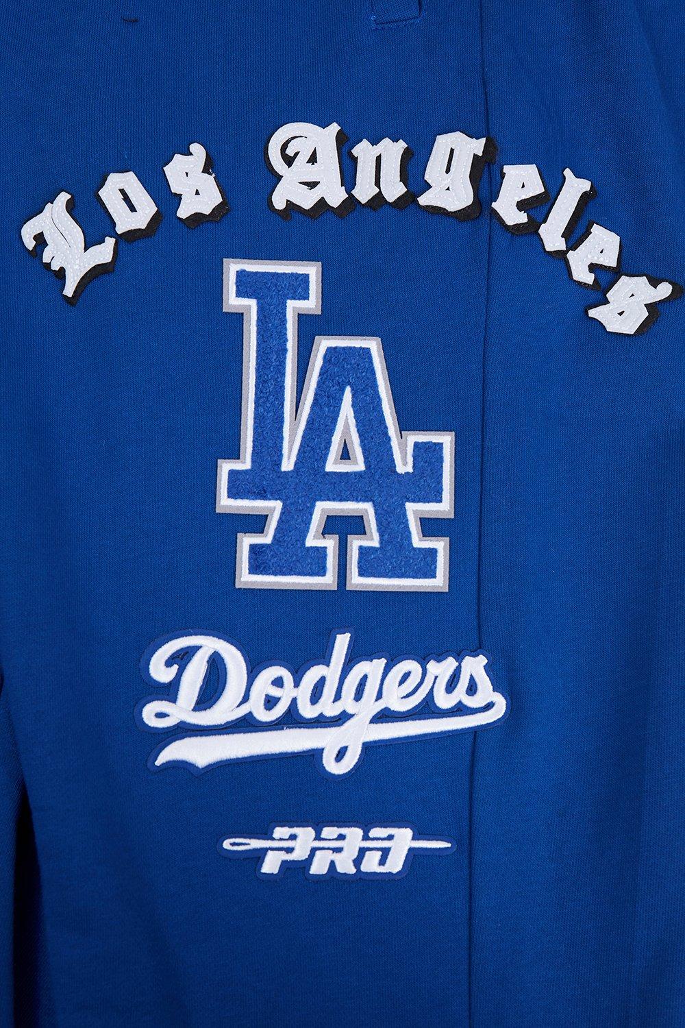 Pro Standard Men's MLB Los Angeles Dodgers Old English Sweatpants -Blue - BLUE Thumbnail View 5