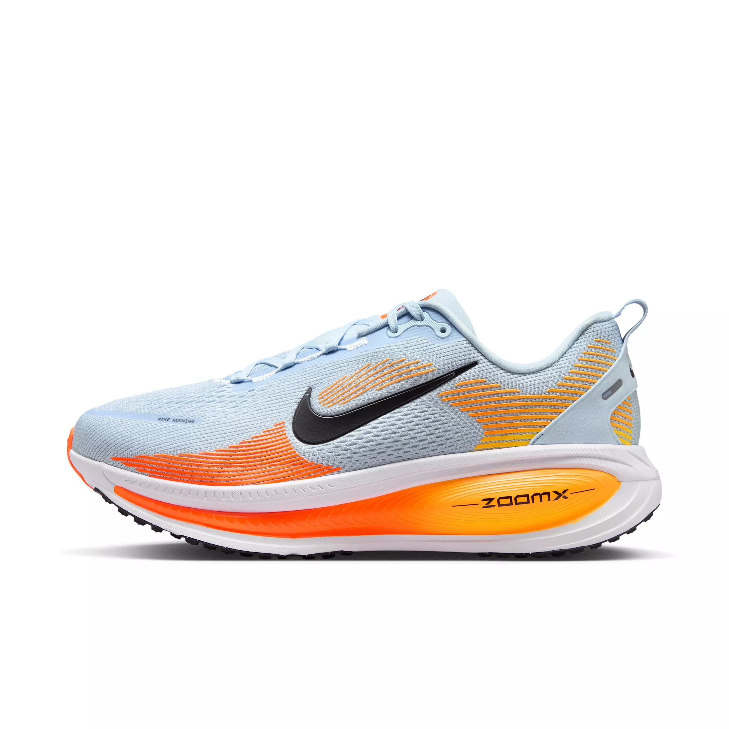 Nike Vomero 18 "Hydrogen Blue/Laser Orange/Total Orange/Black" Men's Wide Running Shoe - BLUE/ORANGE/ORANGE/BLACK