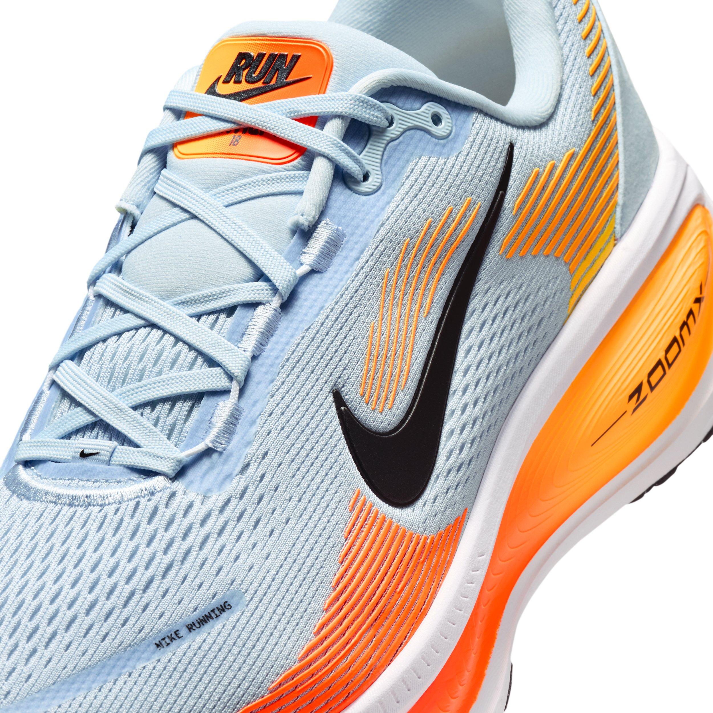 Nike Vomero 18 "Hydrogen Blue/Laser Orange/Total Orange/Black" Men's Wide Running Shoe - BLUE/ORANGE/ORANGE/BLACK Thumbnail View 7