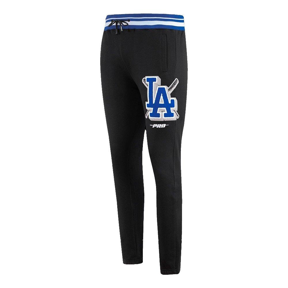 Pro Standard Men's MLB Los Angeles Dodgers Mashup Rib Sweatpants - Black/Blue - BLACK/BLUE Thumbnail View 3