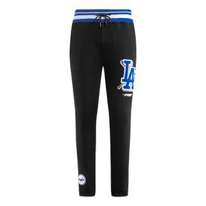 Pro Standard Men's MLB Los Angeles Dodgers Mashup Rib Sweatpants -Black/Blue
