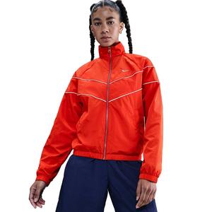 Nike Women's Windrunner Loose UV Woven Full-Zip Jacket -Red