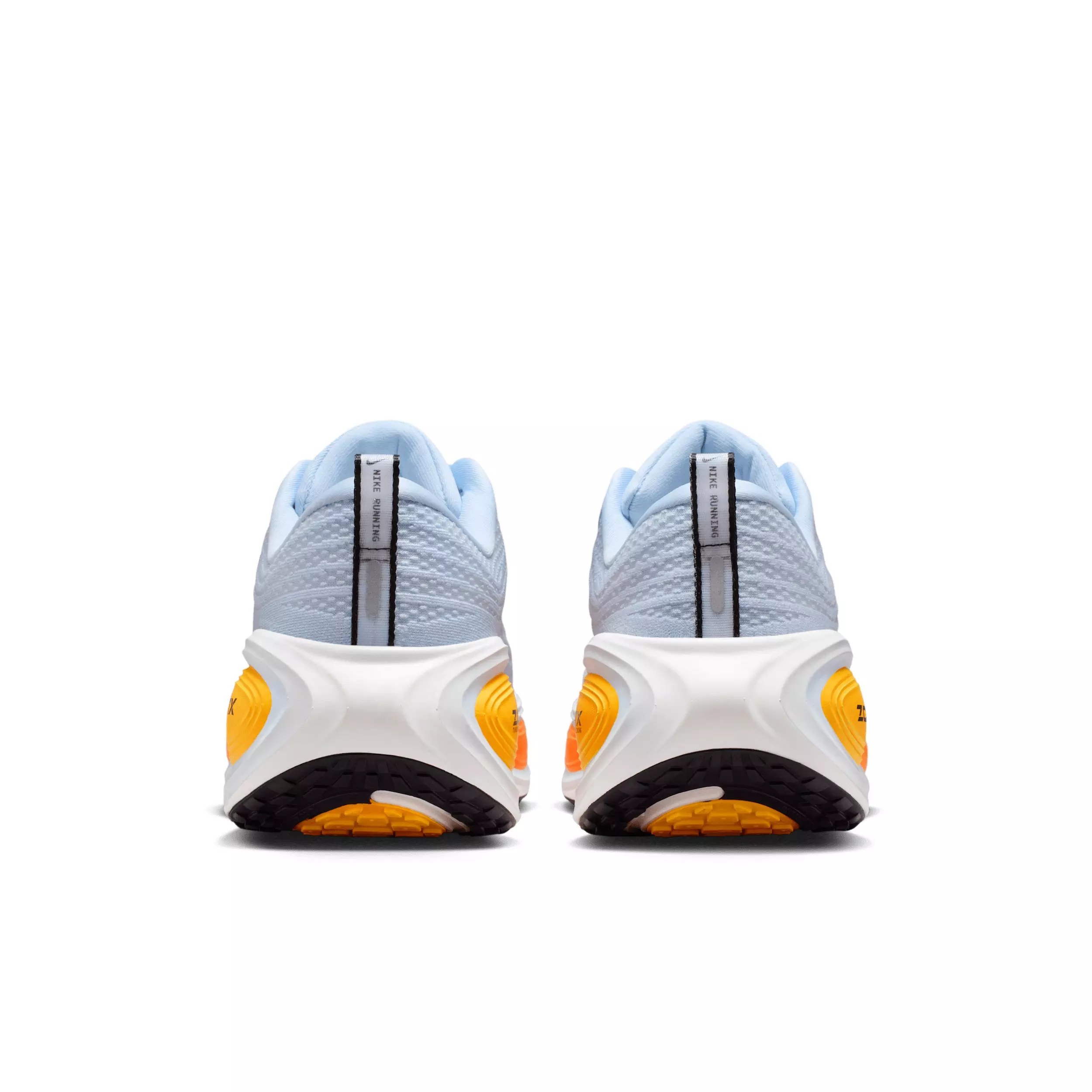 Nike Vomero Plus "Hydrogen Blue/White/Total Orange/Black" Men's Wide Running Shoe - BLUE/WHITE/ORANGE/BLACK