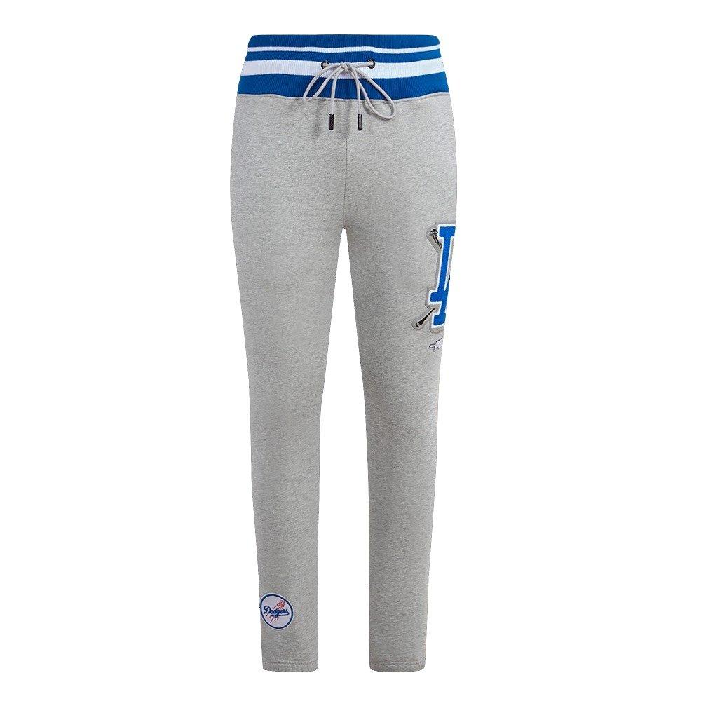 Pro Standard Men's MLB Los Angeles Dodgers Mashup Rib Sweatpants -Grey/Blue - GREY/BLUE Thumbnail View 1