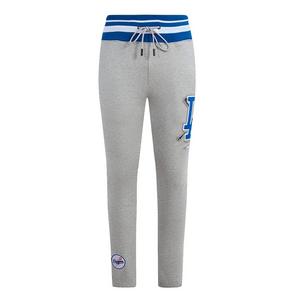 Pro Standard Men's MLB Los Angeles Dodgers Mashup Rib Sweatpants -Grey/Blue