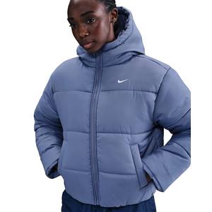 Nike Women's Sportswear Classic Puffer Therma-FIT Loose Hooded Jacket -Indigo