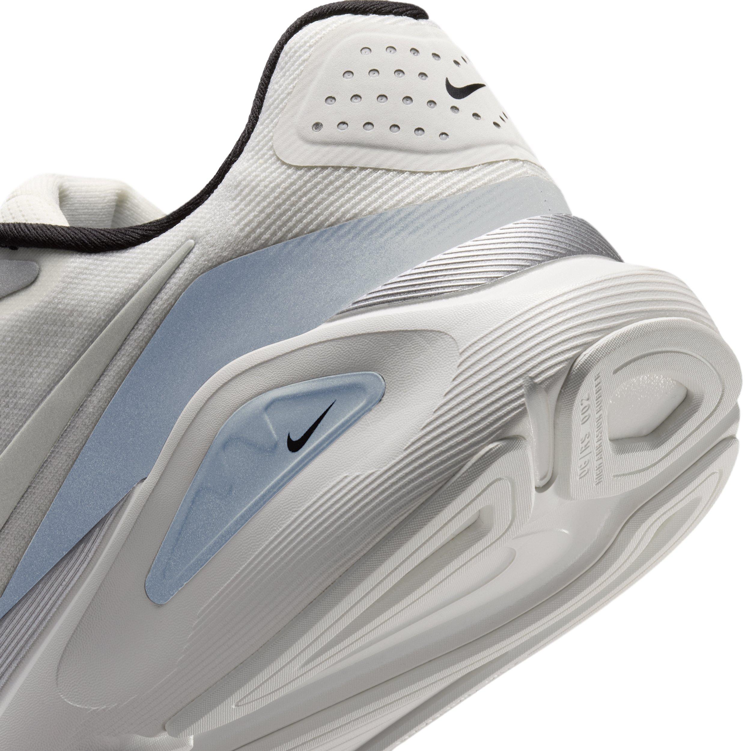 Nike Structure 26 "Summit White/Black/White/Metallic Silver" Men's Running Shoe - WHITE/BLACK/WHITE/SILVER Thumbnail View 8