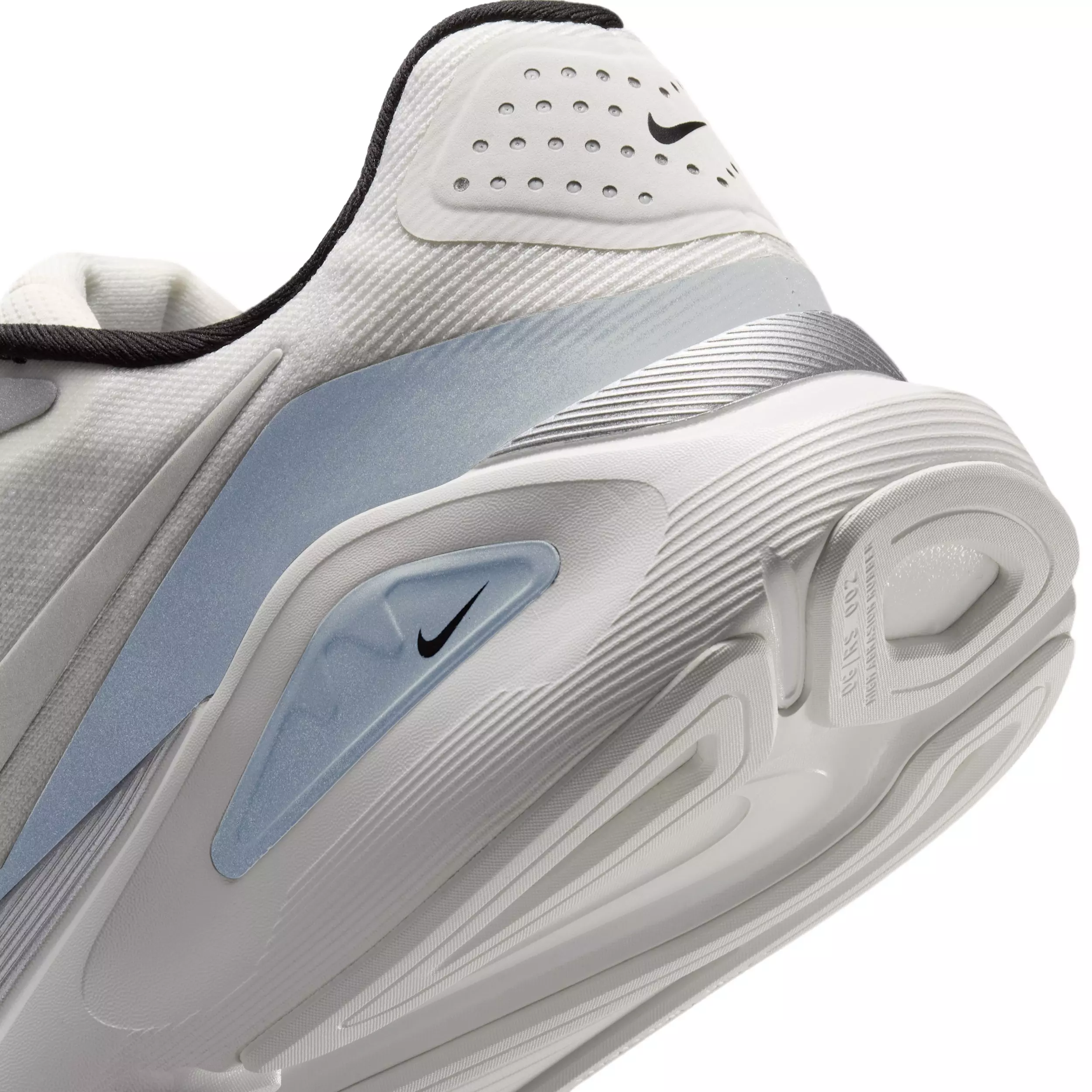 Nike Structure 26 "Summit White/Black/White/Metallic Silver" Men's Running Shoe - WHITE/BLACK/WHITE/SILVER