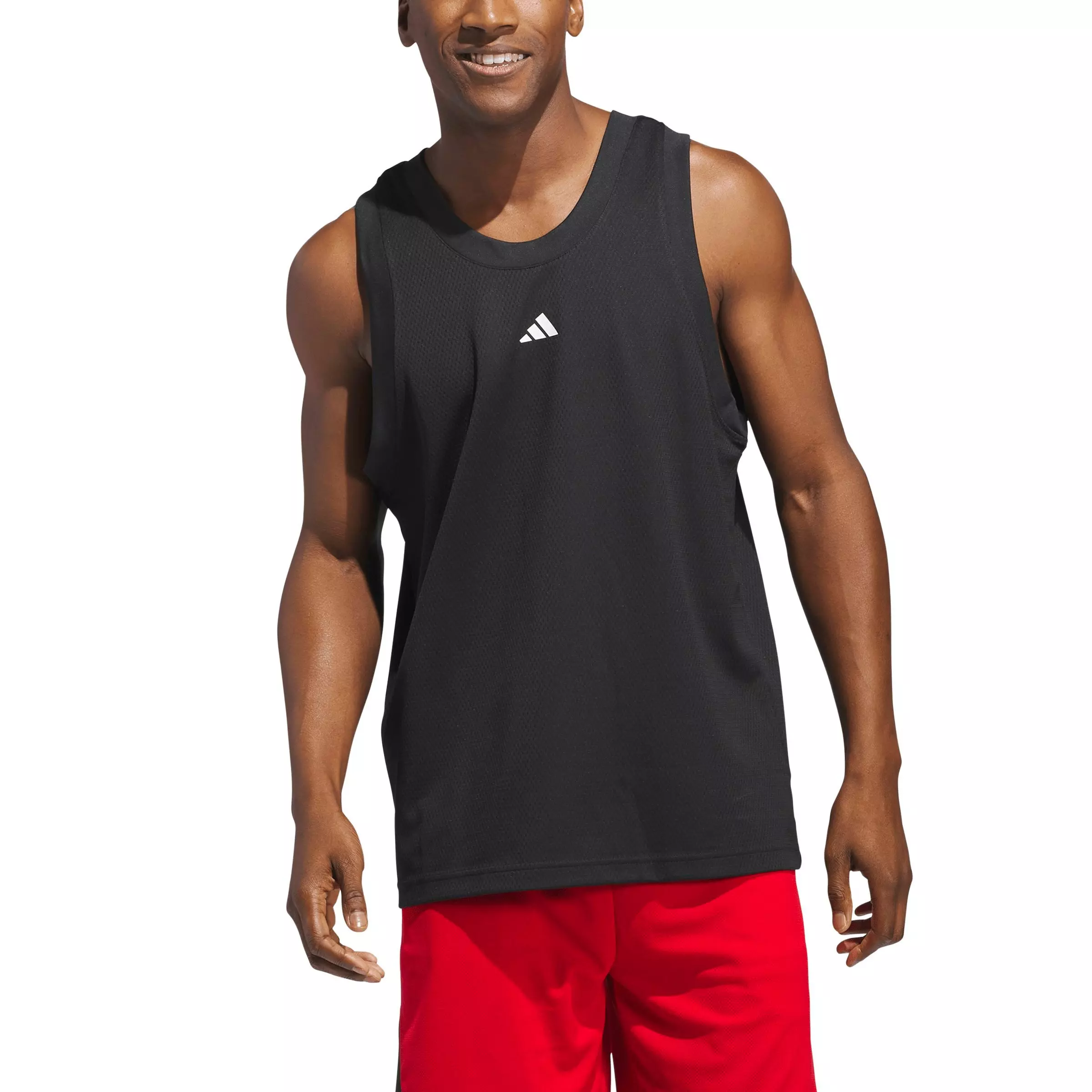 adidas Men's Basketball Legends Tank Top - Black - BLACK