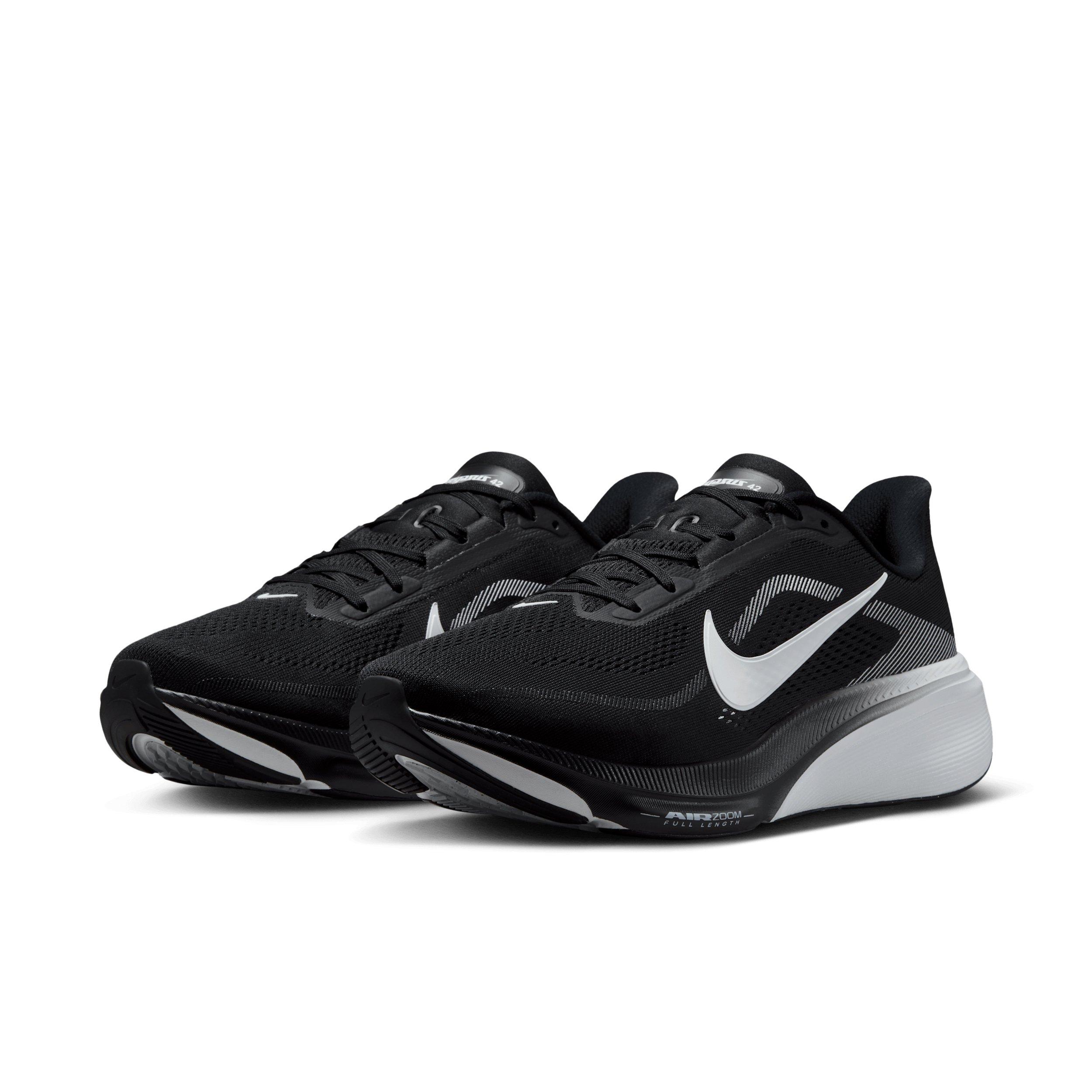 Nike Pegasus 42 "Black/Photon Dust/White" Men's Wide Running Shoe - BLACK/DUST/WHITE Thumbnail View 3