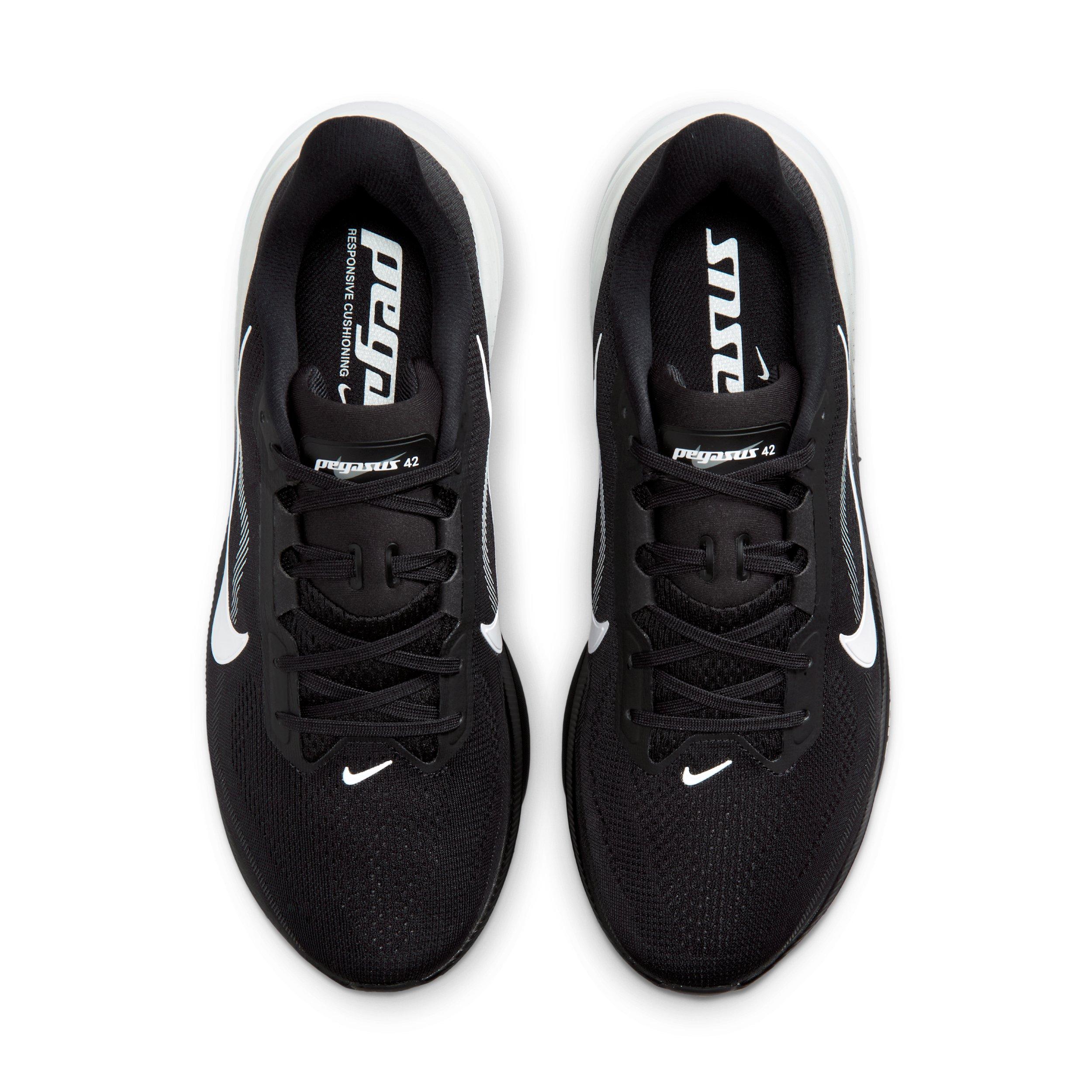 Nike Pegasus 42 "Black/Photon Dust/White" Men's Wide Running Shoe - BLACK/DUST/WHITE Thumbnail View 4