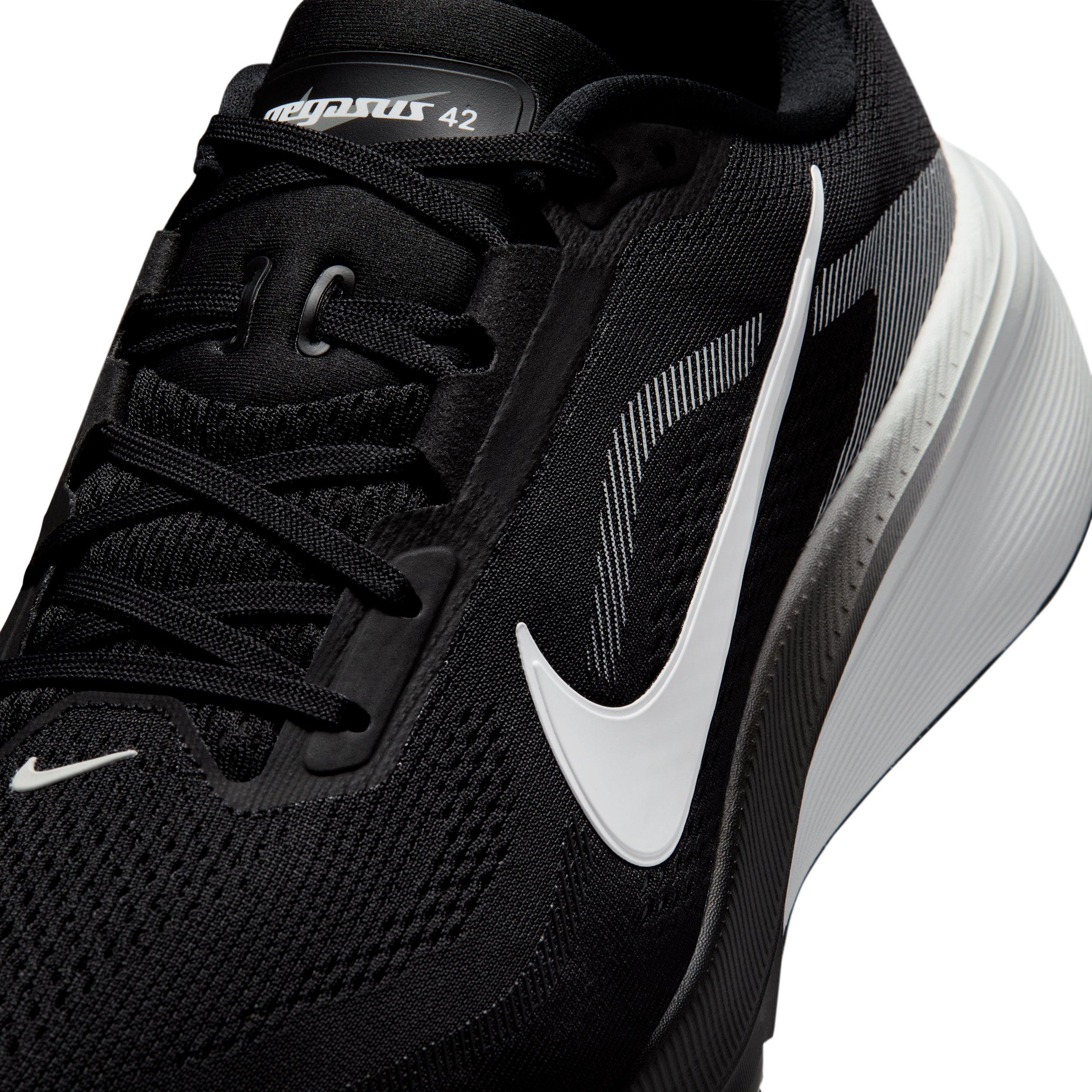 Nike Pegasus 42 "Black/Photon Dust/White" Men's Wide Running Shoe - BLACK/DUST/WHITE Thumbnail View 7