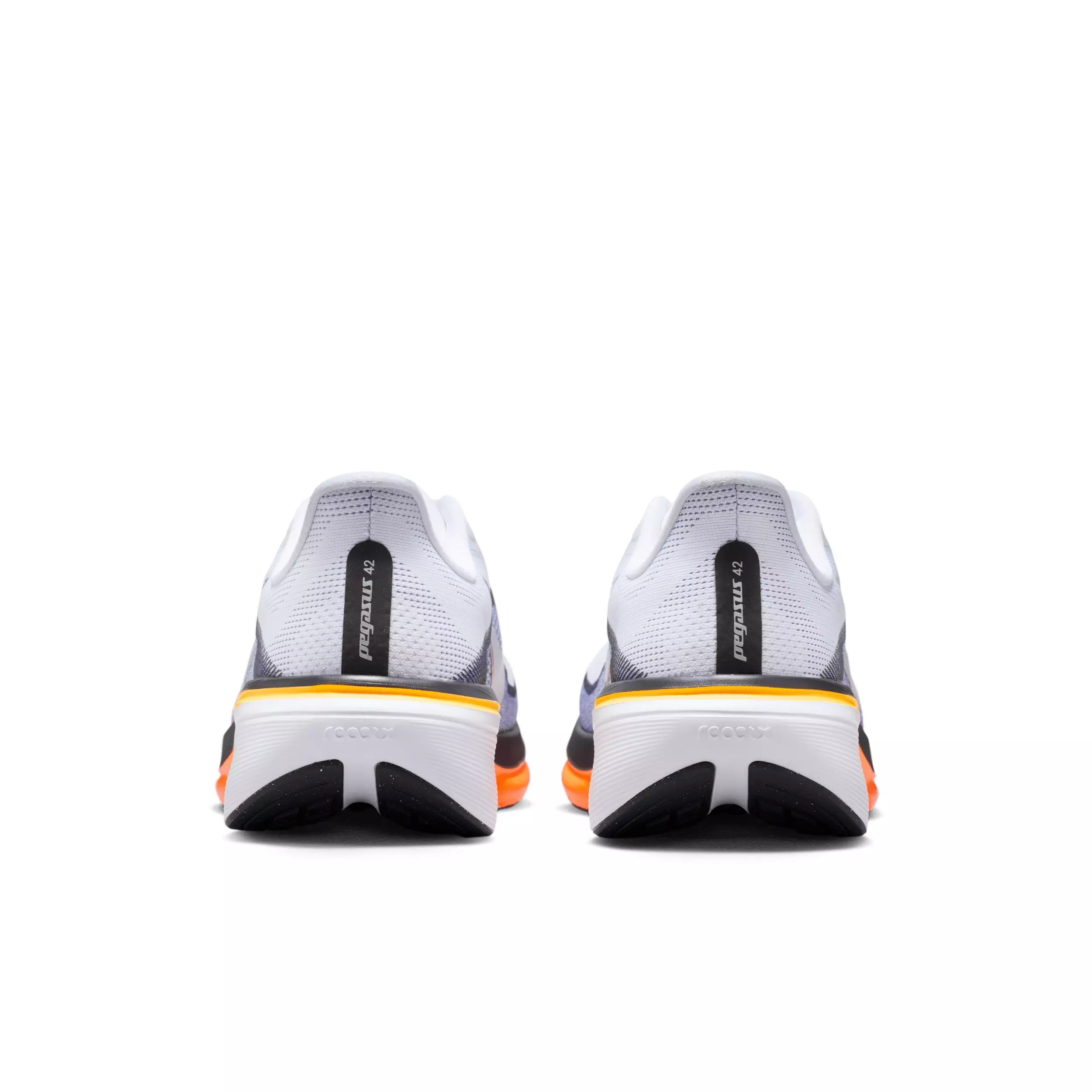 Nike Pegasus 42 "White/Lapis/Total Orange/Metallic Silver" Men's Wide Running Shoe - WHITE/LAPIS/ORANGE/SILVER