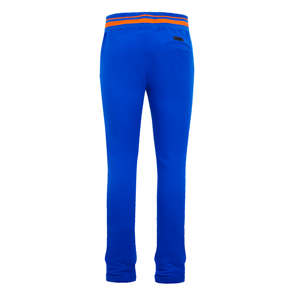 Pro Standard Men's MLB New York Mets Mashup Rib Sweatpants - Royal/Orange - ROYAL/ORANGE Thumbnail View 2