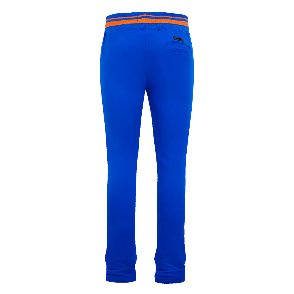 Pro Standard Men's MLB New York Mets Mashup Rib Sweatpants - Royal/Orange - ROYAL/ORANGE