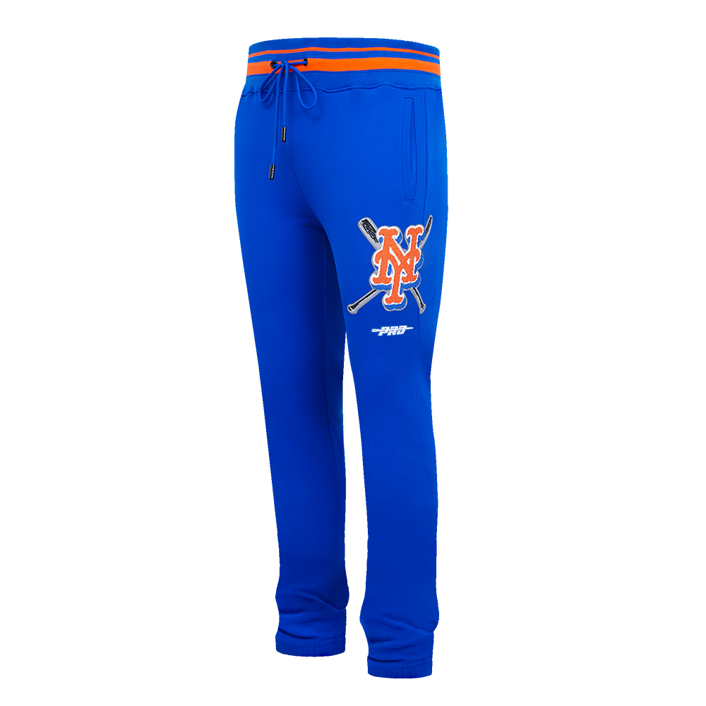 Pro Standard Men's MLB New York Mets Mashup Rib Sweatpants - Royal/Orange - ROYAL/ORANGE Thumbnail View 3