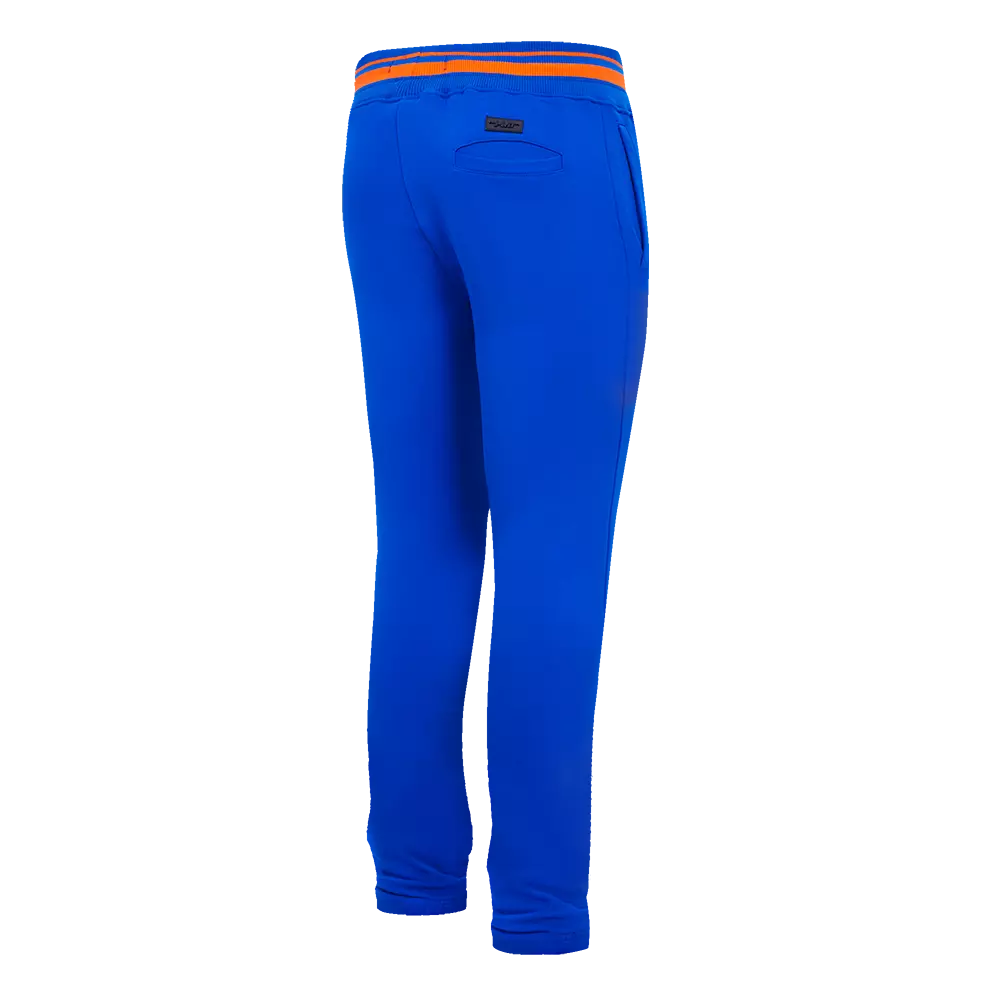 Pro Standard Men's MLB New York Mets Mashup Rib Sweatpants - Royal/Orange - ROYAL/ORANGE