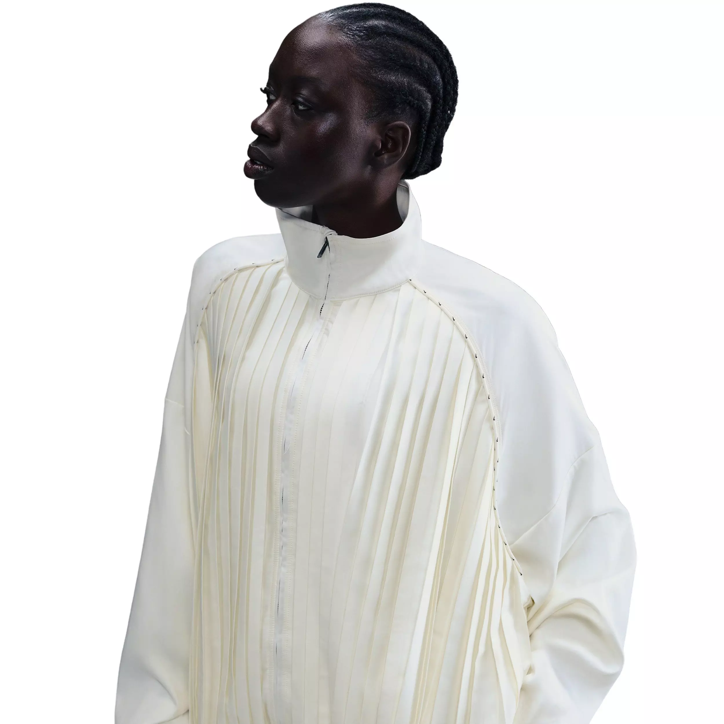 Nike Women's Sportswear Collection Pleated Track Jacket -Sail - SAIL