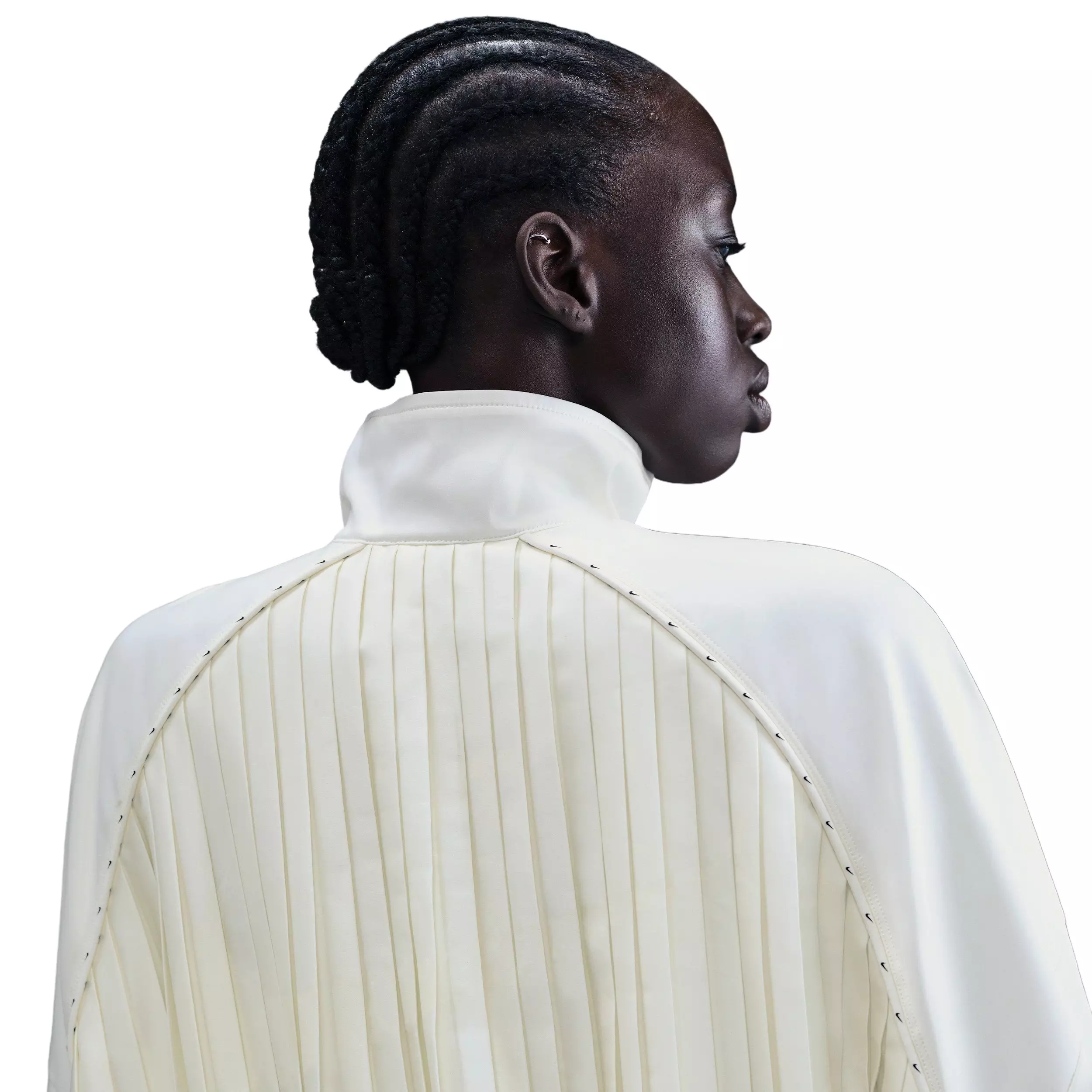 Nike Women's Sportswear Collection Pleated Track Jacket - Sail - SAIL