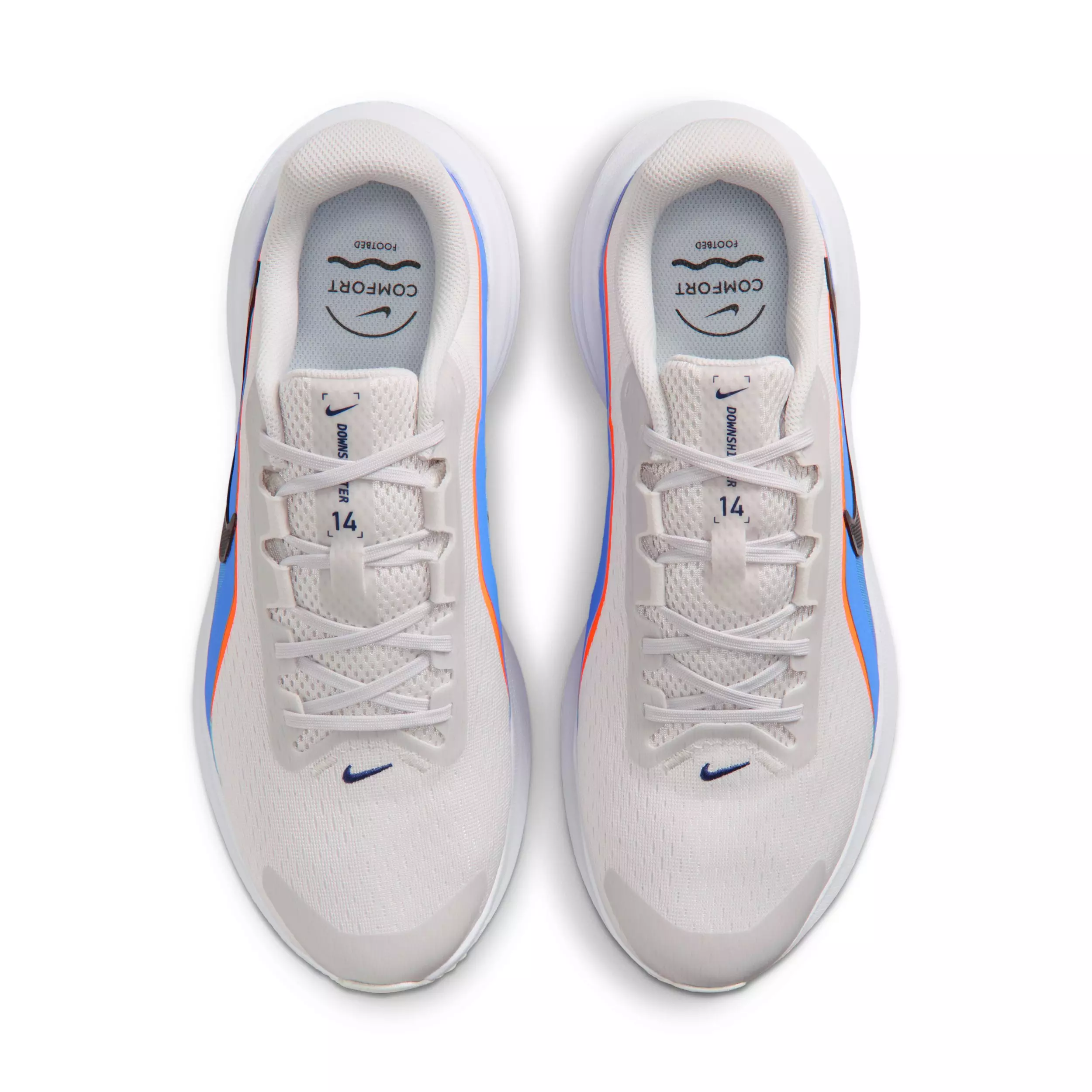 Nike Downshifter 14 "Platinum Tint/Black/White/Off Noir" Men's Wide Running Shoe - PLATINUM/BLACK/WHITE/OFF NOIR