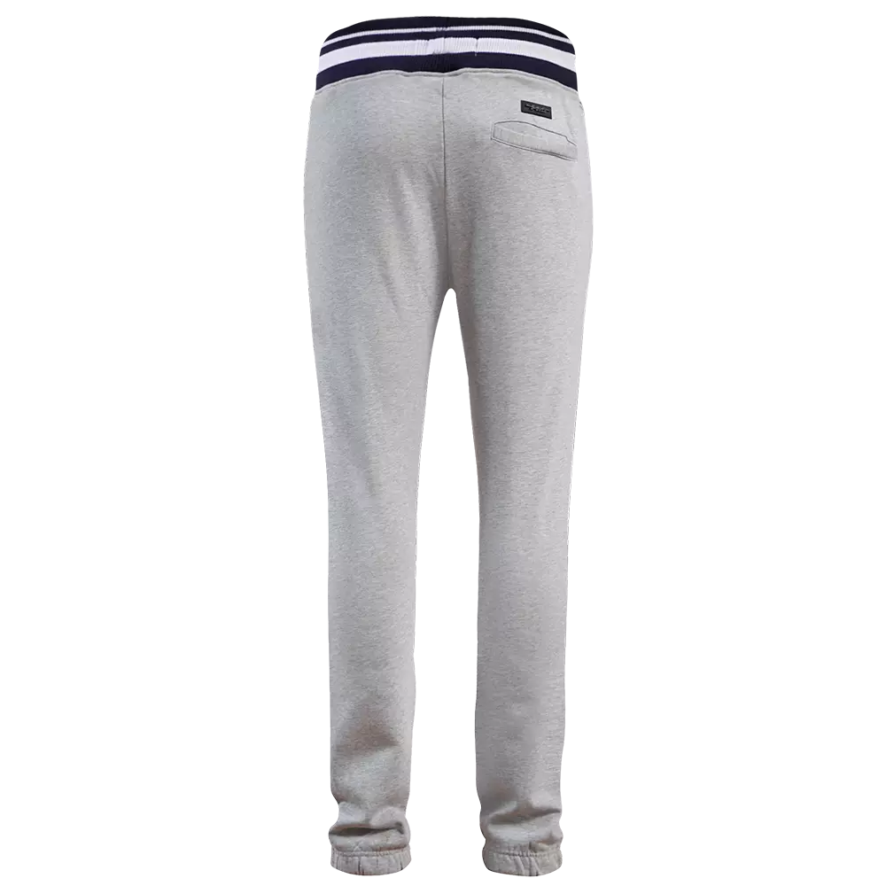 Pro Standard Men's MLB New York Yankees Mashup Rib Sweatpants - Grey/Navy - GREY/NAVY