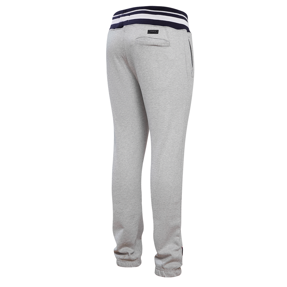 Pro Standard Men's MLB New York Yankees Mashup Rib Sweatpants - Grey/Navy - GREY/NAVY Thumbnail View 4