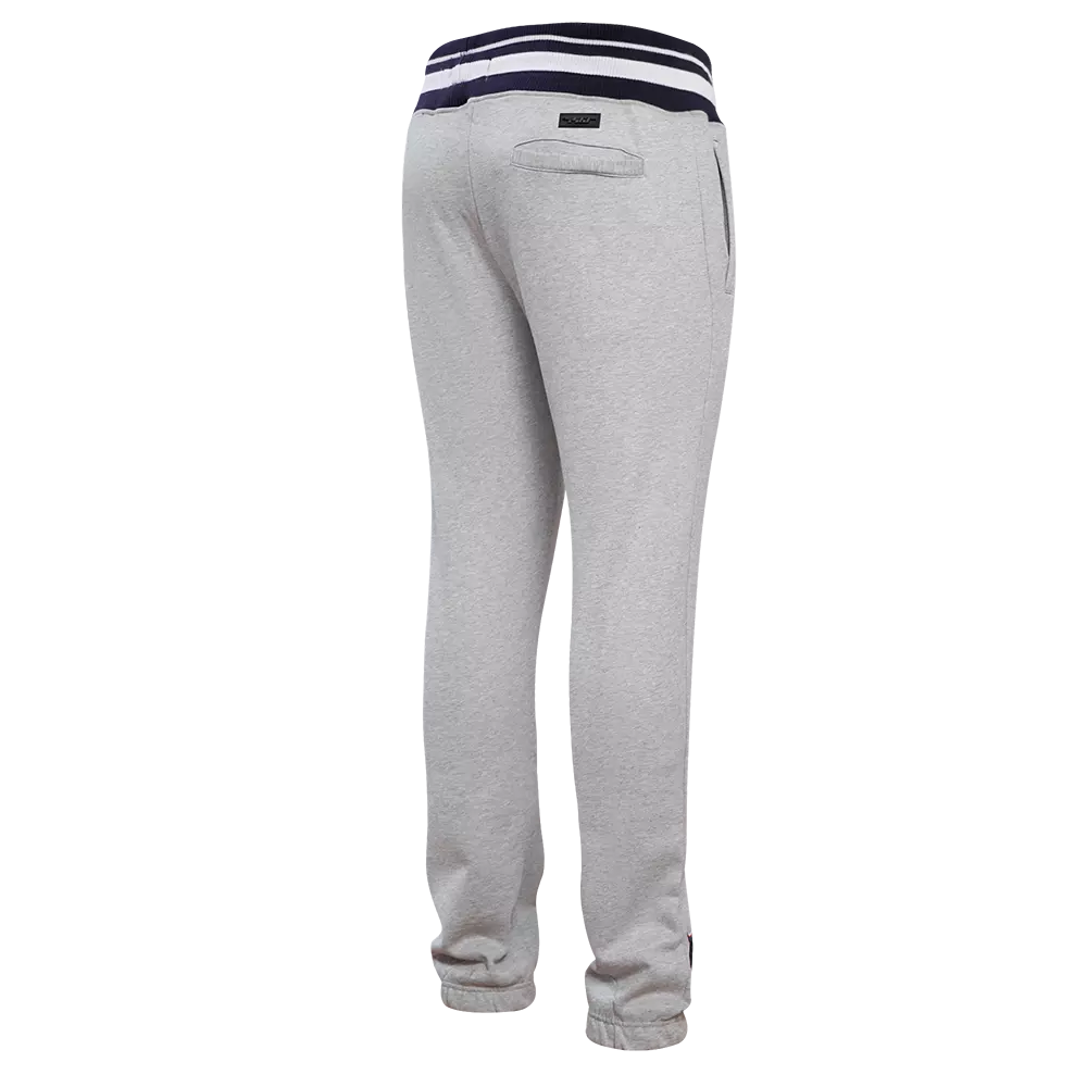 Pro Standard Men's MLB New York Yankees Mashup Rib Sweatpants - Grey/Navy - GREY/NAVY