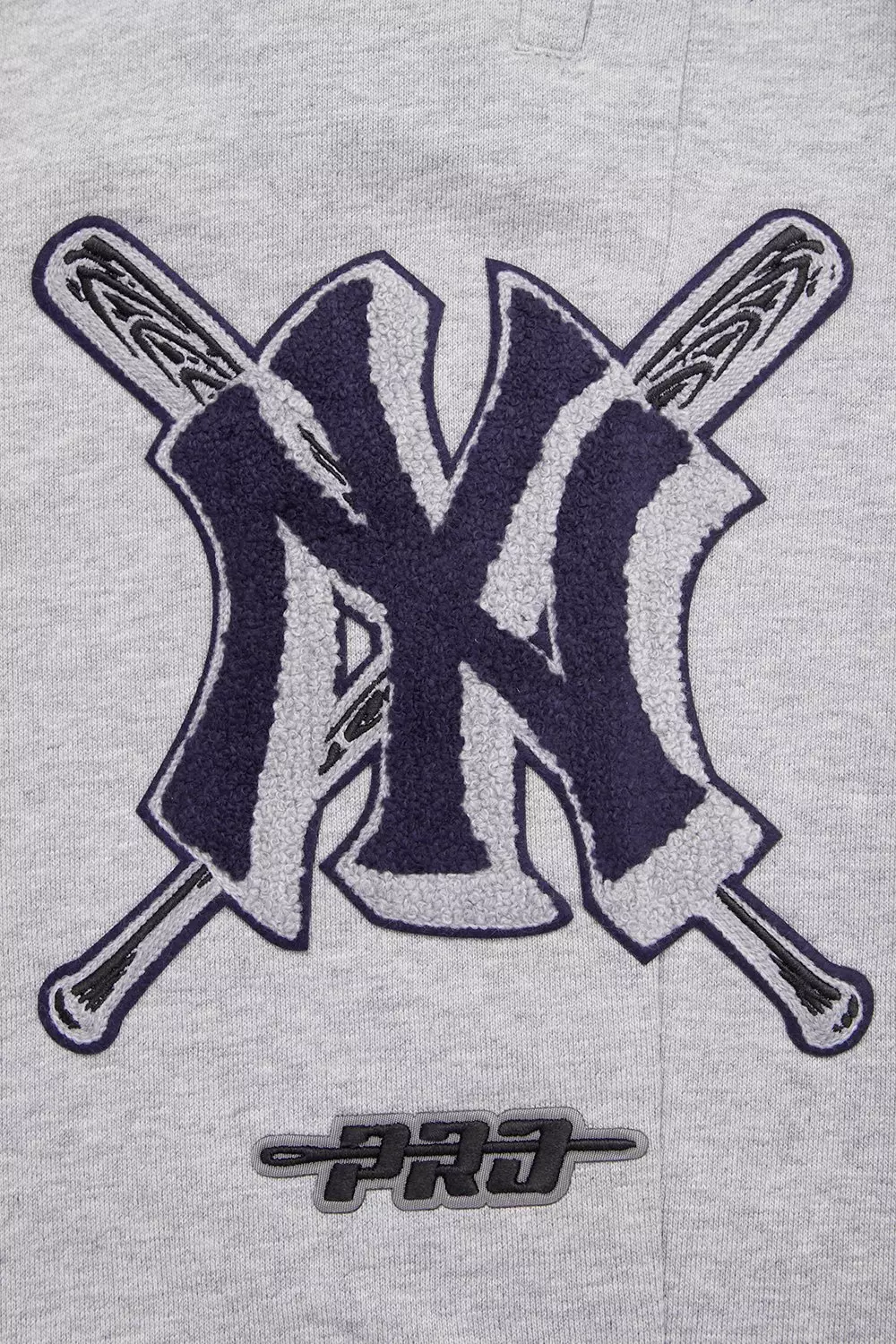 Pro Standard Men's MLB New York Yankees Mashup Rib Sweatpants - Grey/Navy - GREY/NAVY