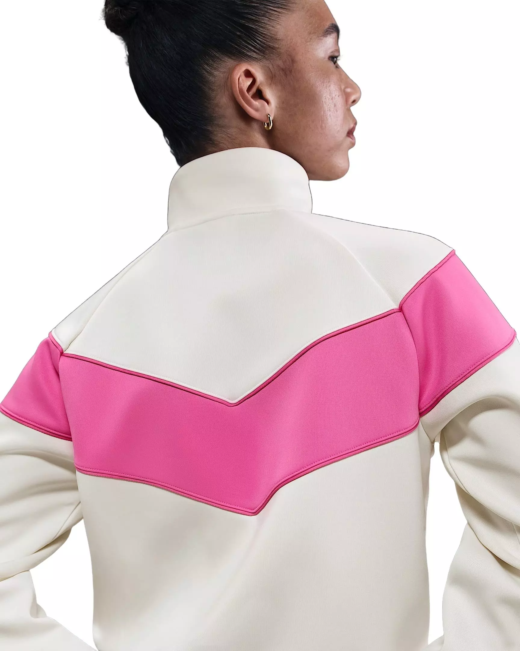 Nike Women's Sportswear Windrunner Knit Jacket - Sail/Pink - SAIL/PINK