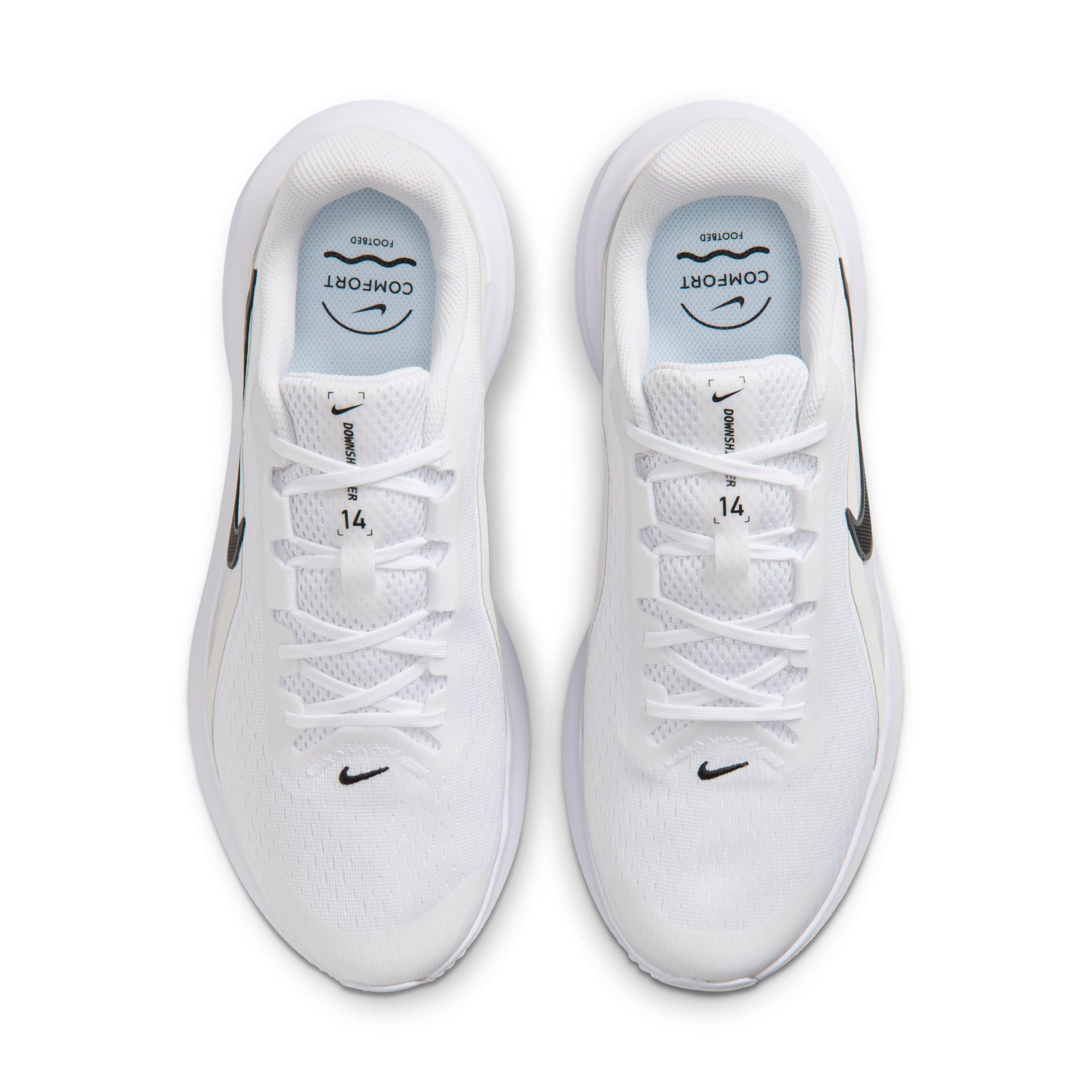 Nike Downshifter 14 "White/Platinum Tint/Anthracite/Black" Men's Wide Running Shoe - WHITE/PLATINUM/ANTHRACITE/BLACK Thumbnail View 4