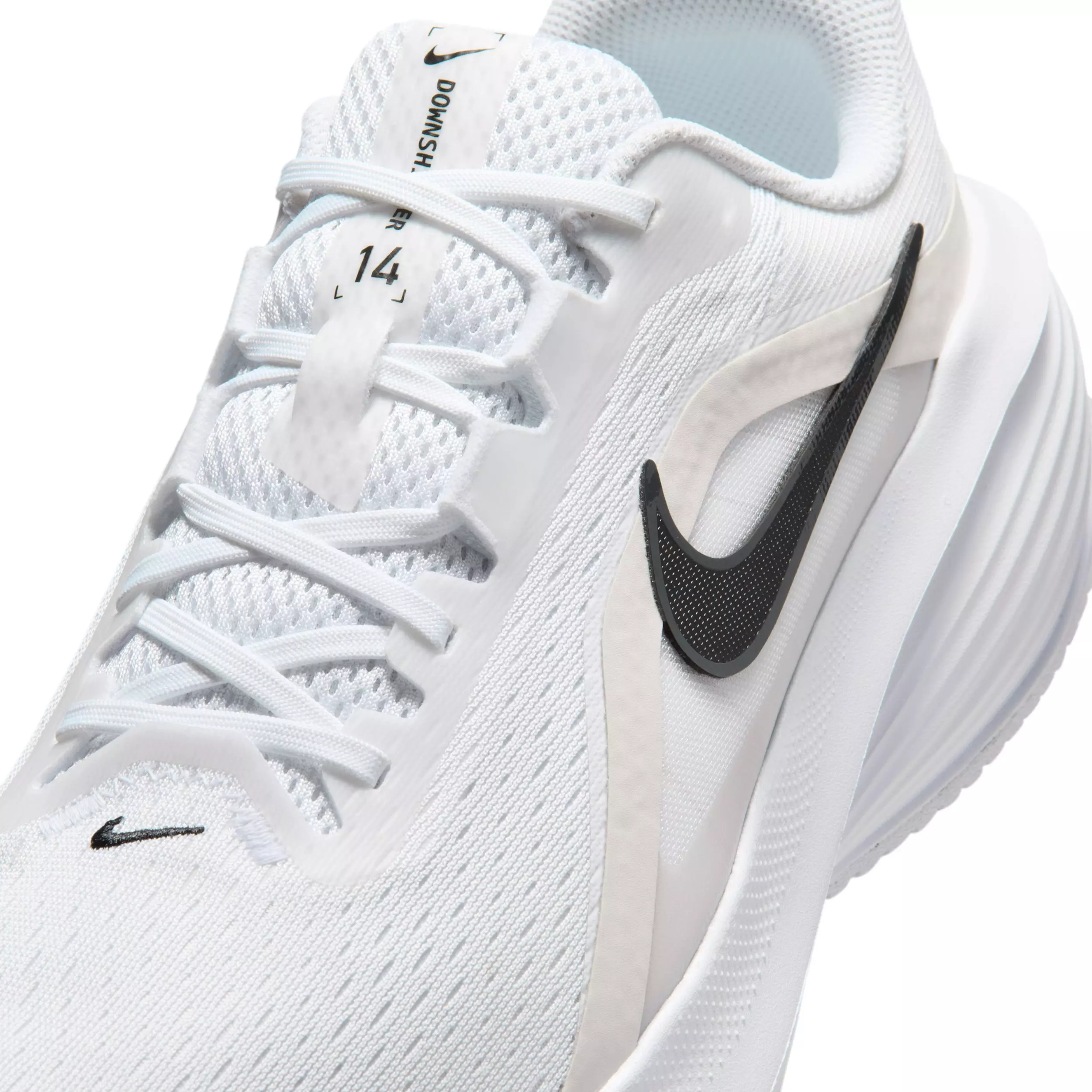 Nike Downshifter 14 "White/Platinum Tint/Anthracite/Black" Men's Wide Running Shoe - WHITE/PLATINUM/ANTHRACITE/BLACK