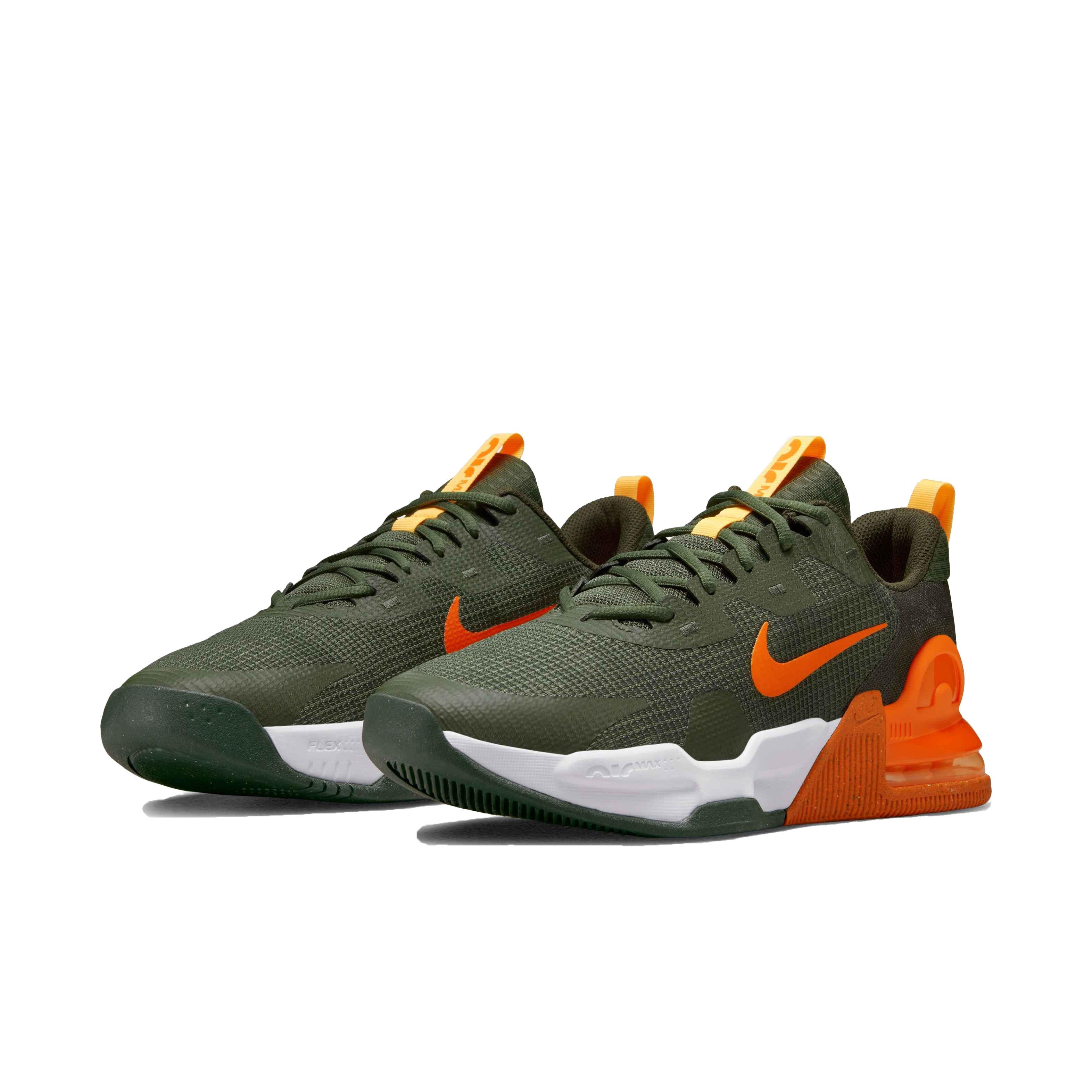 Nike Air Max Alpha Trainer 5 "Cargo Khaki/Safety Orange/Sequoia" Men's Training Shoe - BROWN Thumbnail View 3